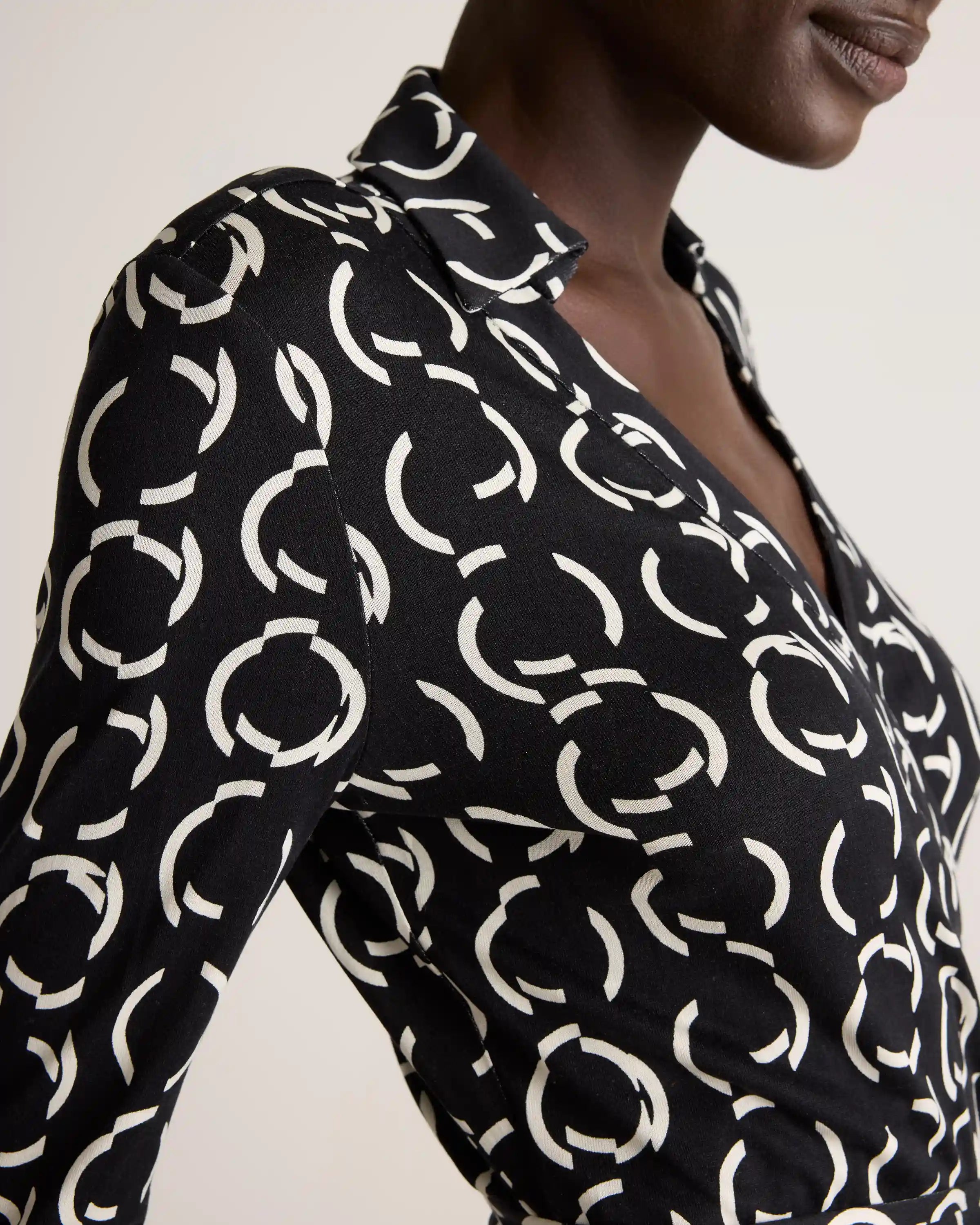 100% Silk Jersey Midi Wrap Dress