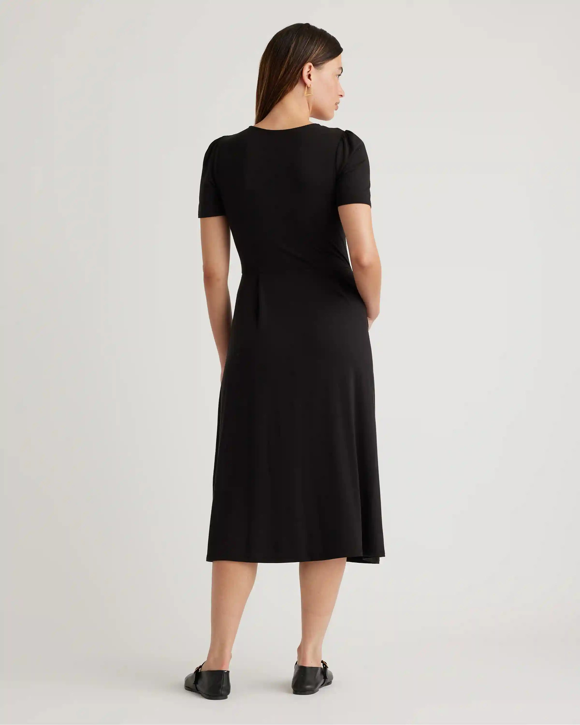 Tencel Jersey Short Sleeve Midi Dress