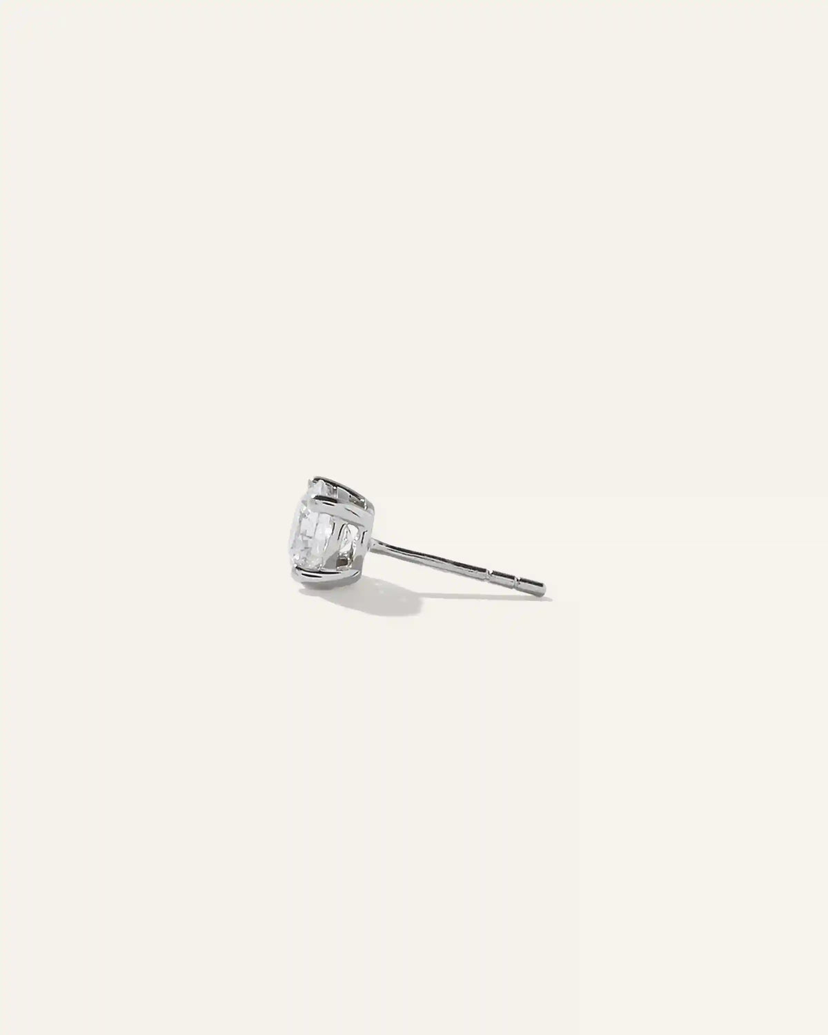14K Gold Lab Grown Diamond Four-Prong Solitaire Studs - 1ctw