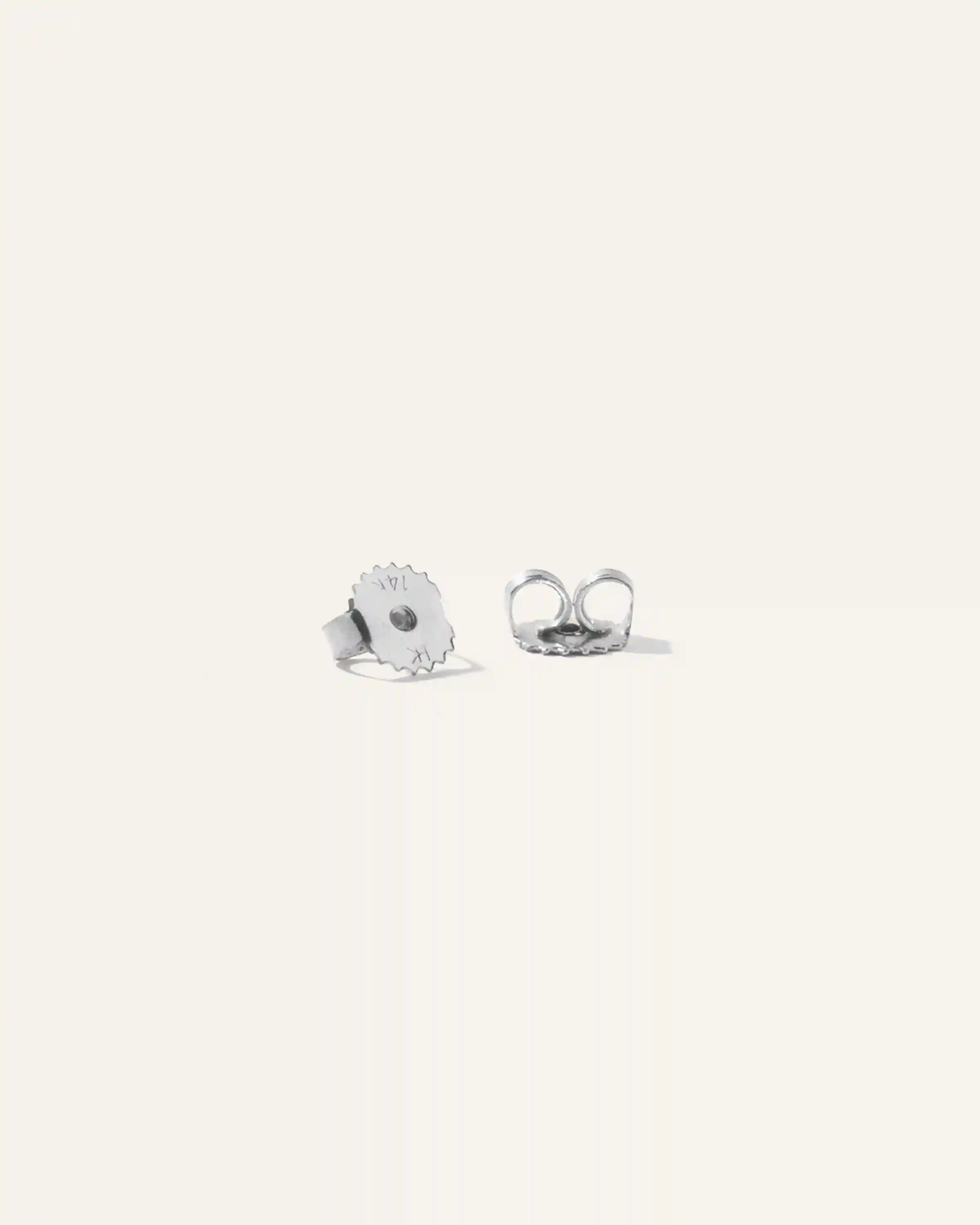 14K Gold Lab Grown Diamond Four-Prong Solitaire Studs - 1ctw