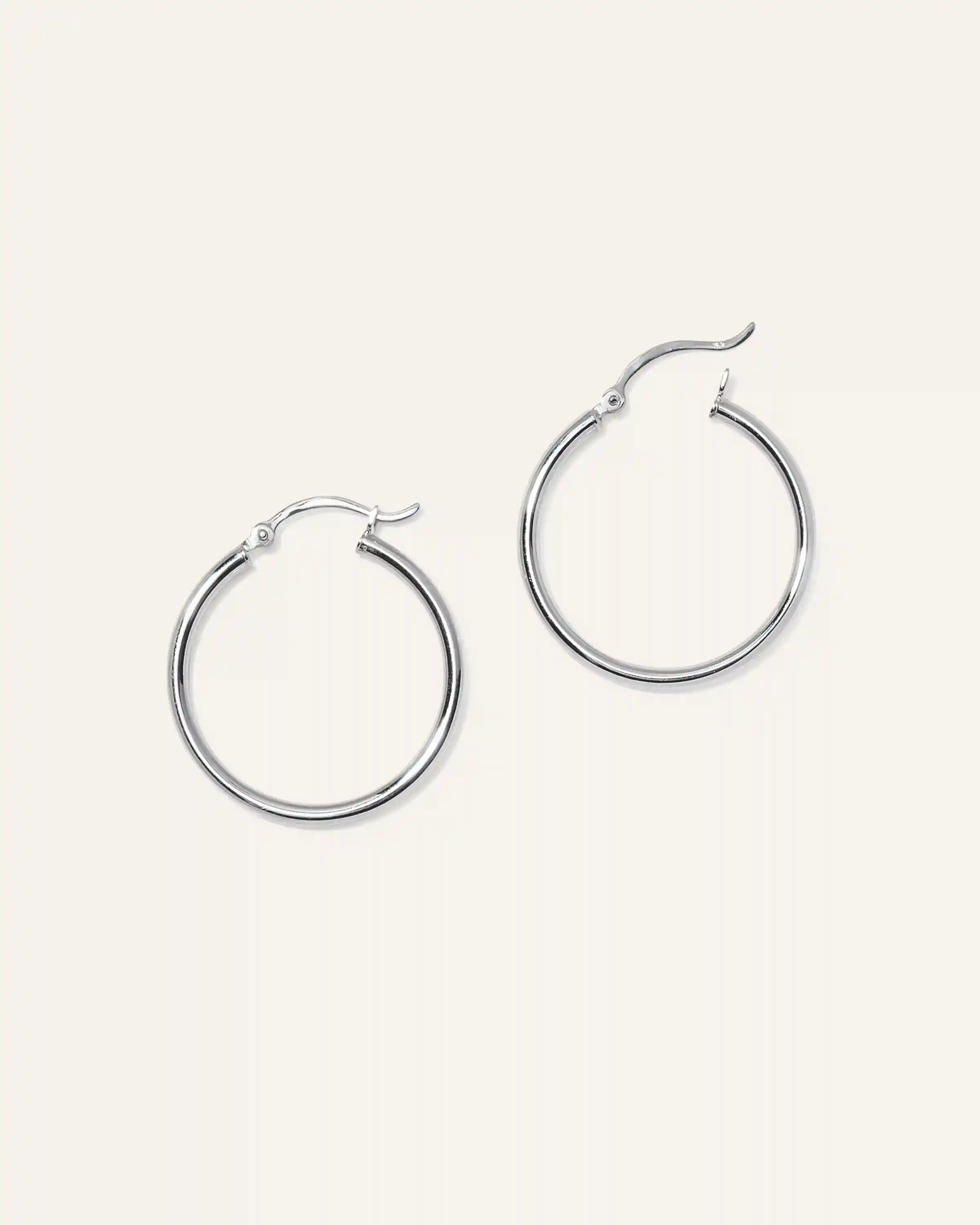 14K Gold Tube Hoops
