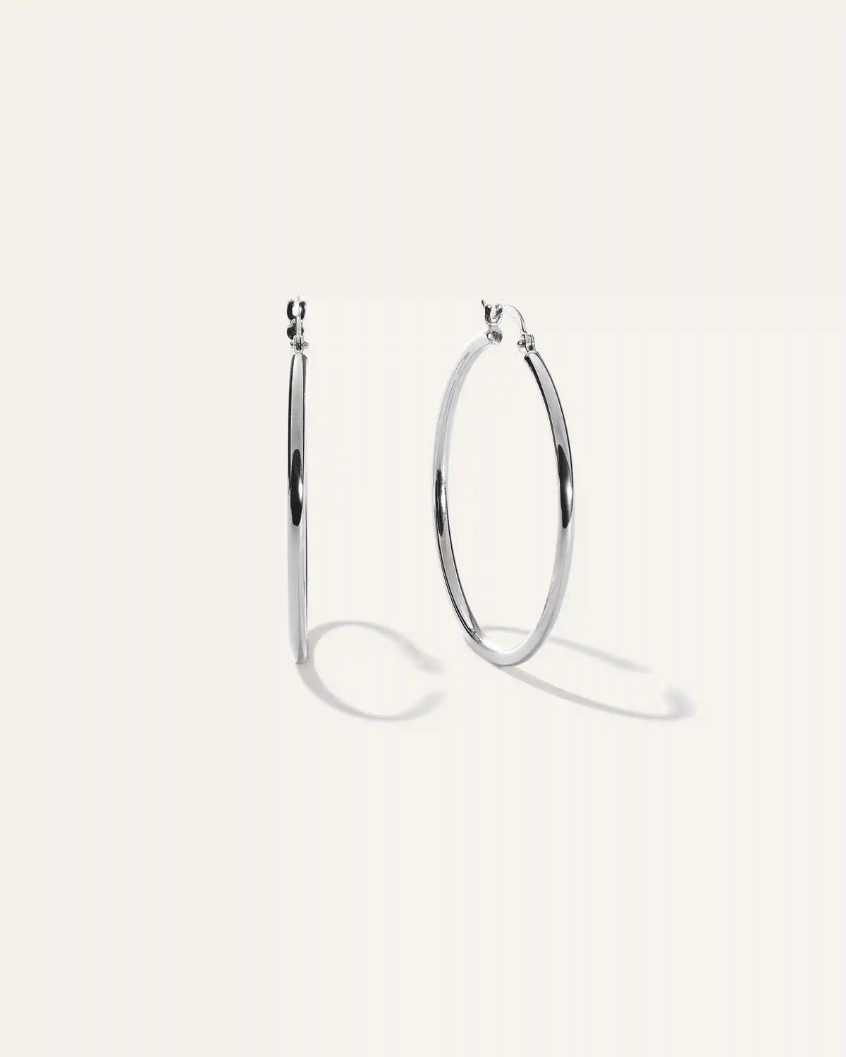14K Gold Tube Hoops