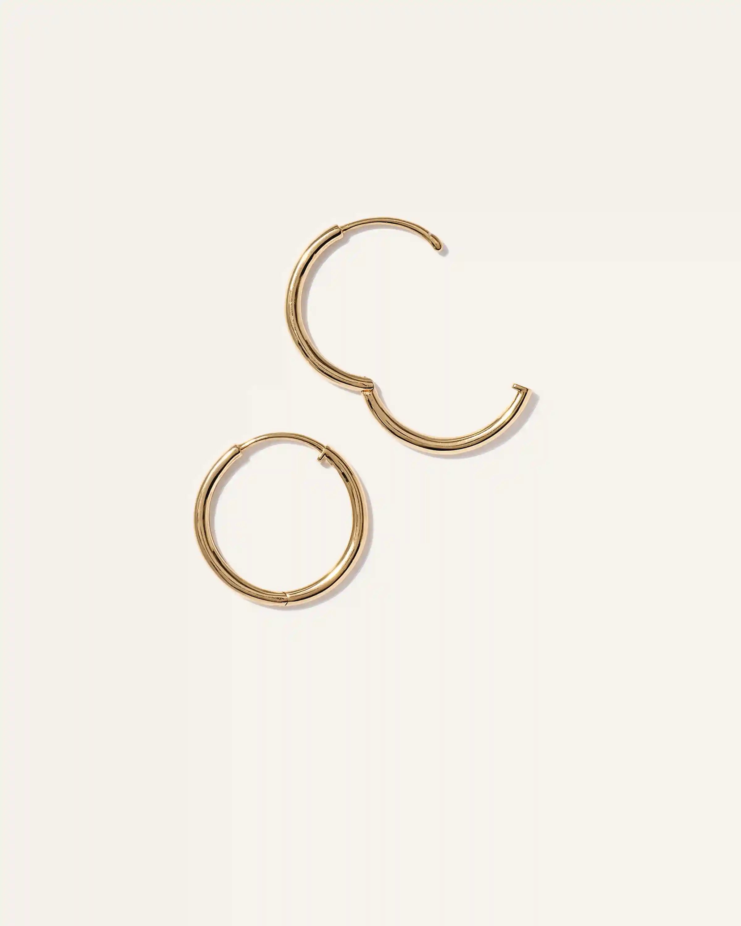 14K Gold Classic Hoops