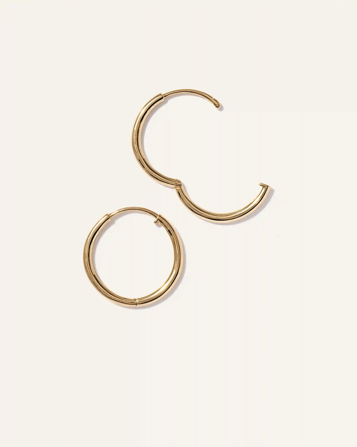 14K Gold Classic Hoops