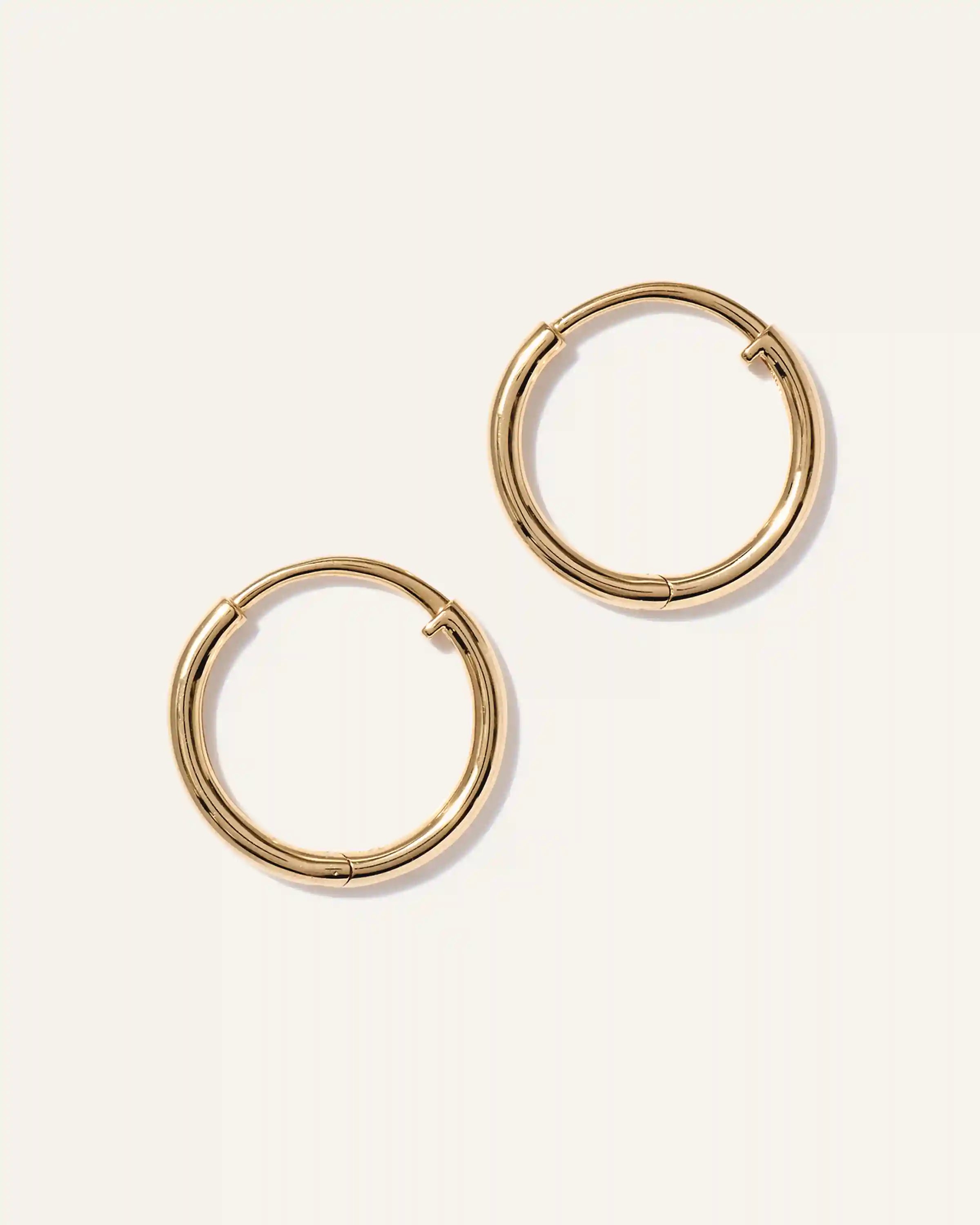 14K Gold Classic Hoops