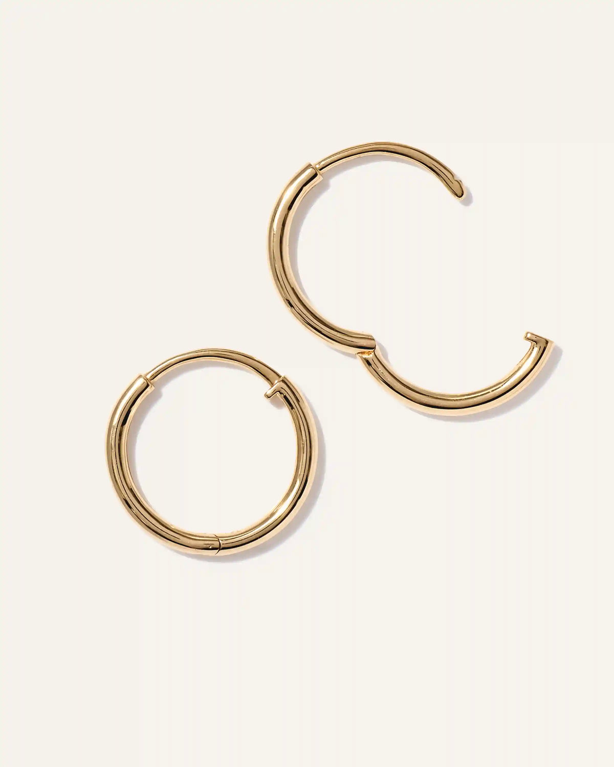 14K Gold Classic Hoops