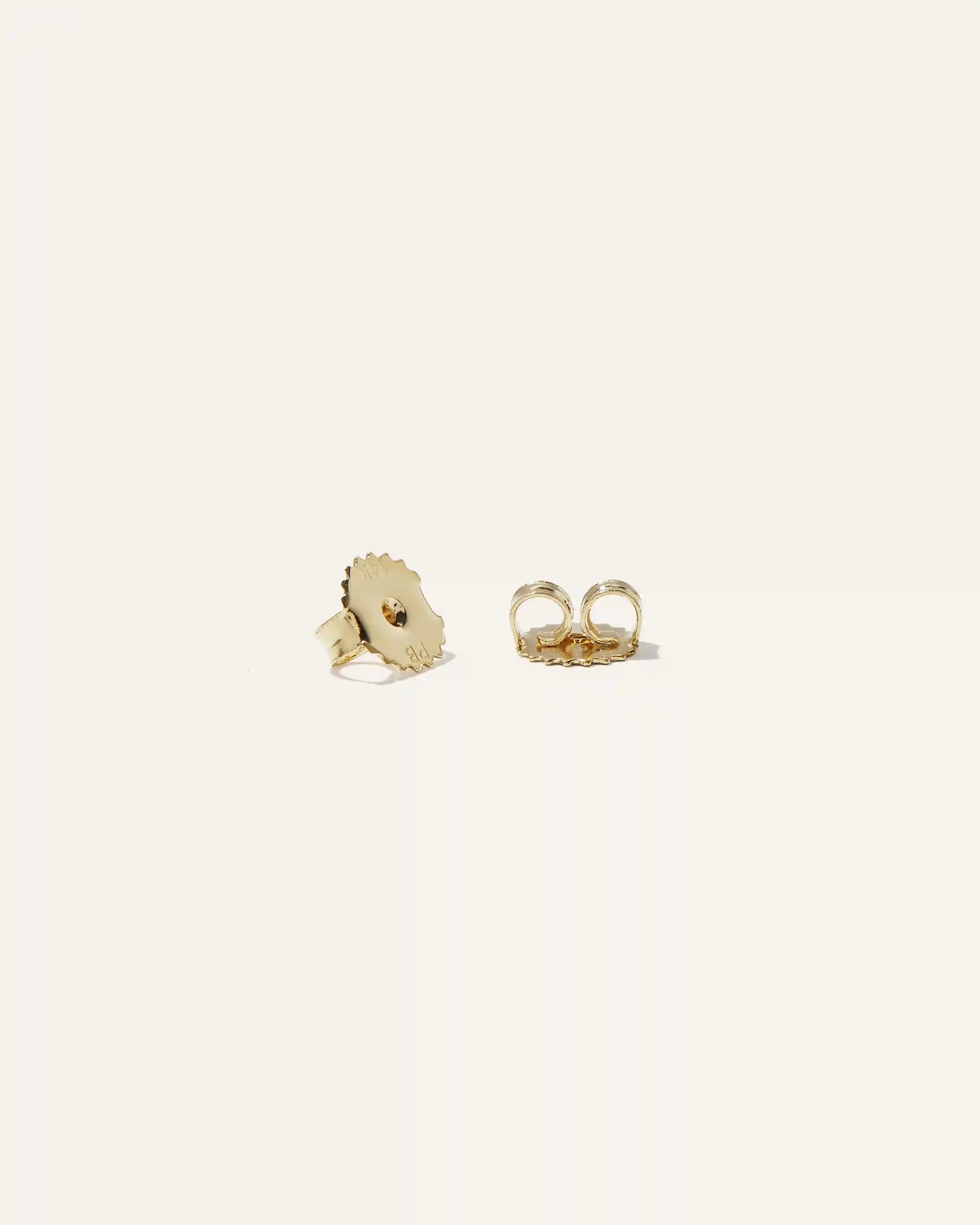 14K Gold Lab Grown Diamond Oval Solitaire Studs - 1ctw