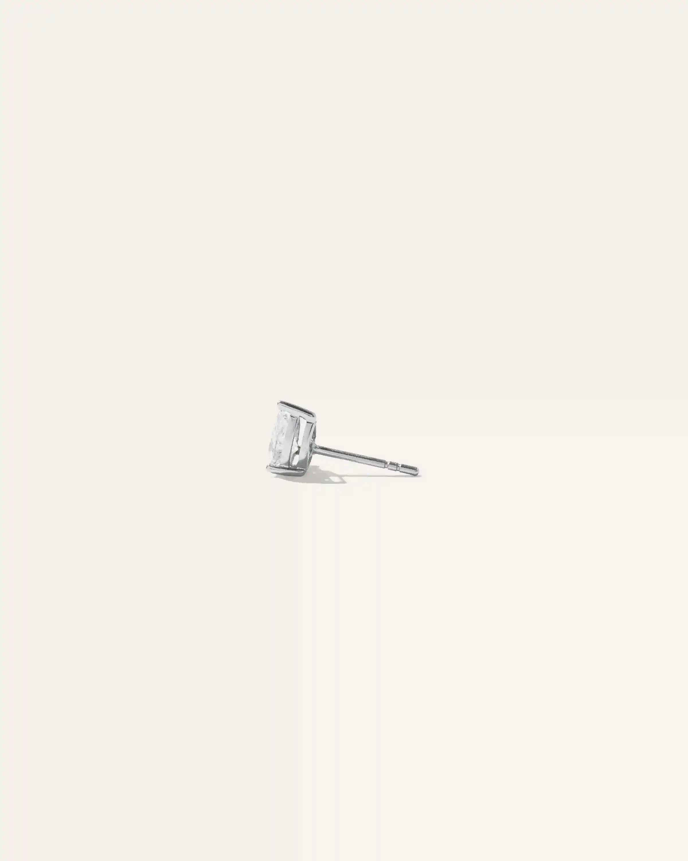 14k Gold Lab Grown Diamond Pear Solitaire Studs - 1ctw