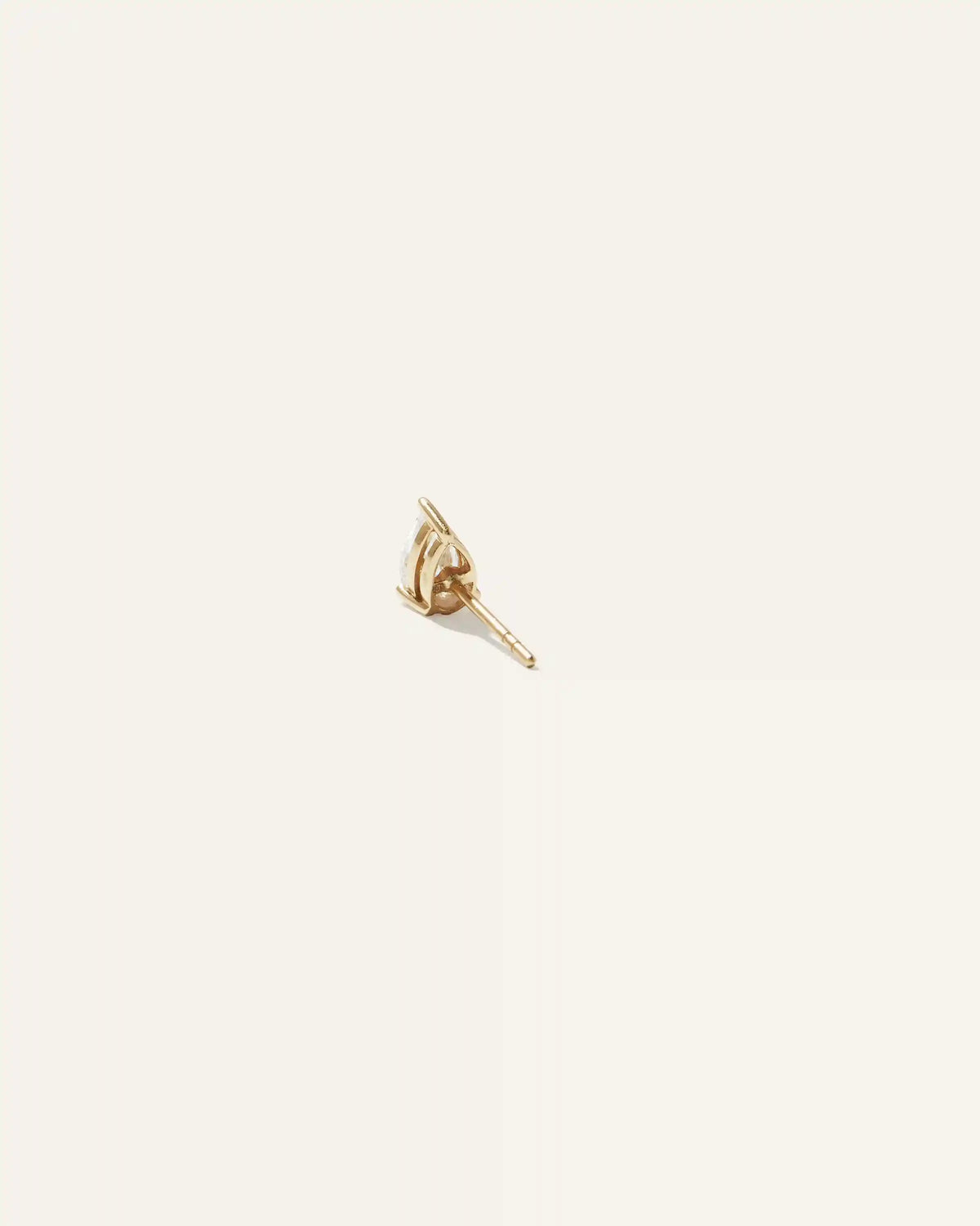 14k Gold Lab Grown Diamond Pear Solitaire Studs - 2ctw