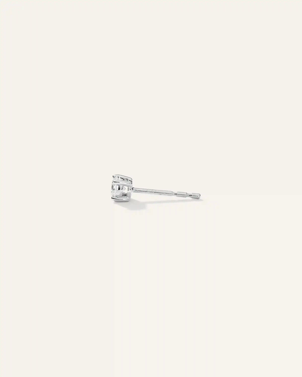 14k Gold Natural Diamond Solitaire Studs - 0.25ctw