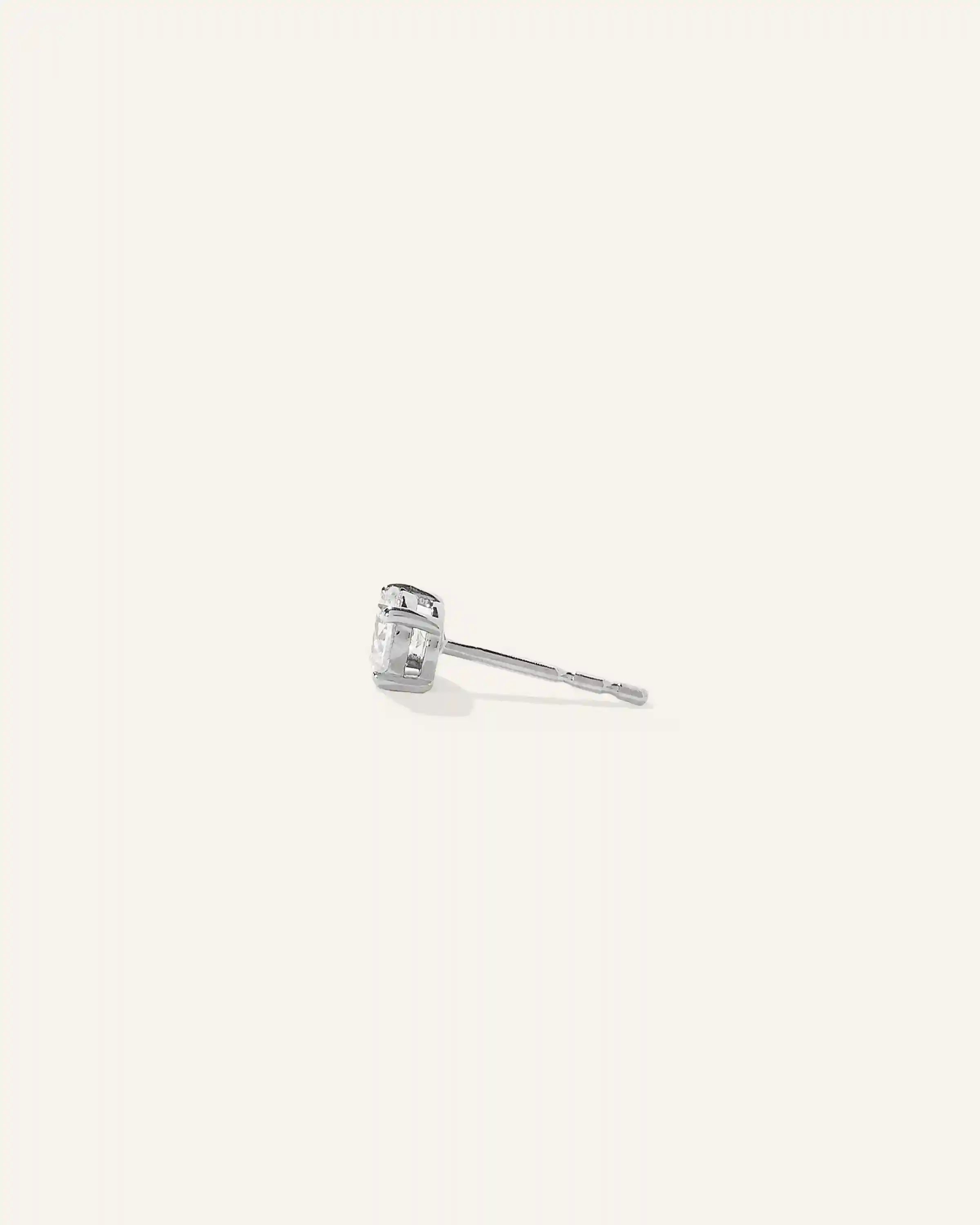 14K Gold Lab Grown Diamond Four-Prong Solitaire Studs - 0.50ctw