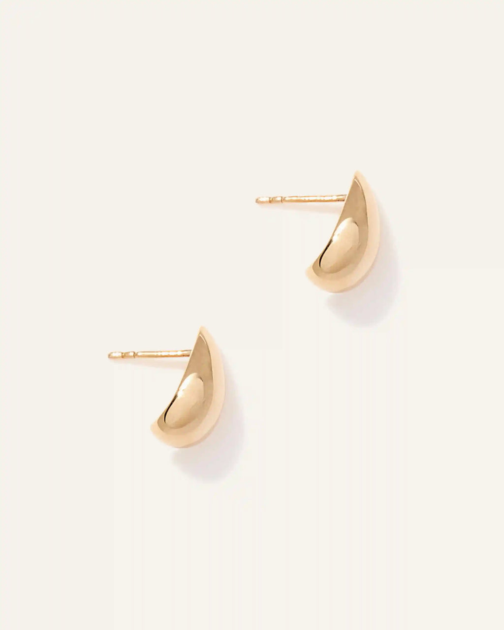 14K Gold Small Teardrop Earrings