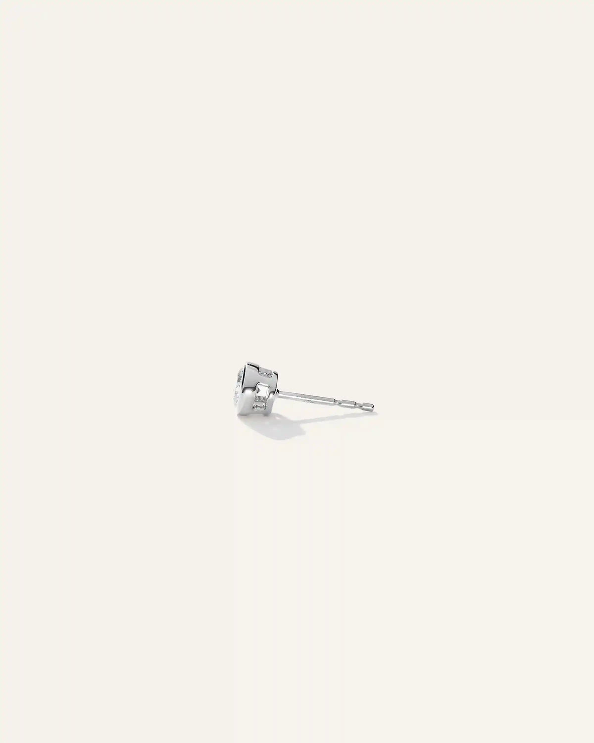 14k Gold Lab Grown Diamond Bezel Studs - 0.50ctw