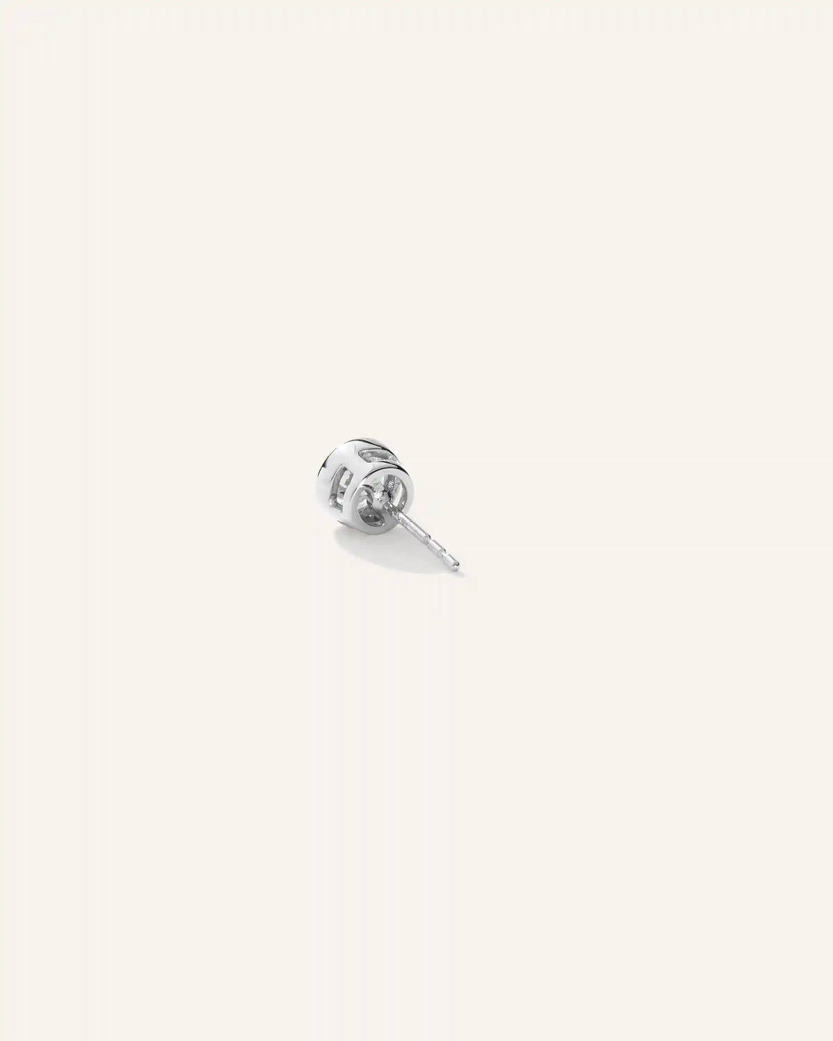 14k Gold Lab Grown Diamond Bezel Studs - 1ctw