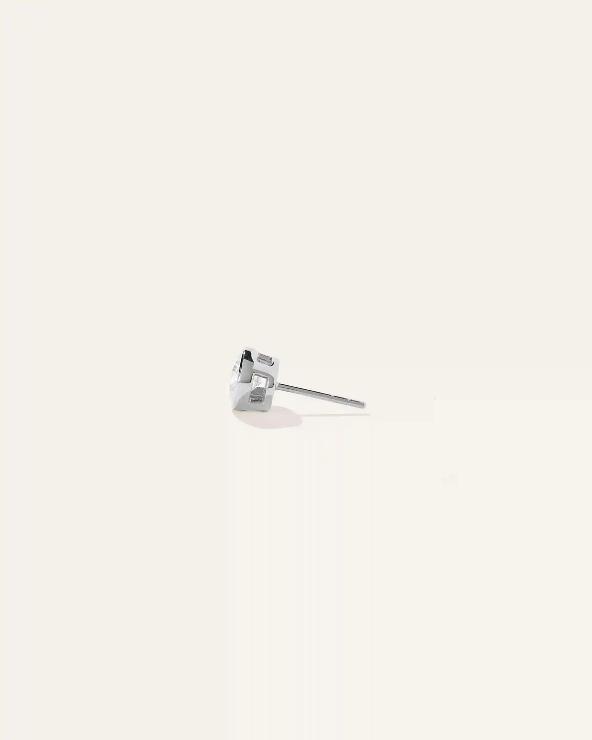 14K Gold Lab Grown Diamond Bezel Studs  - 2ctw
