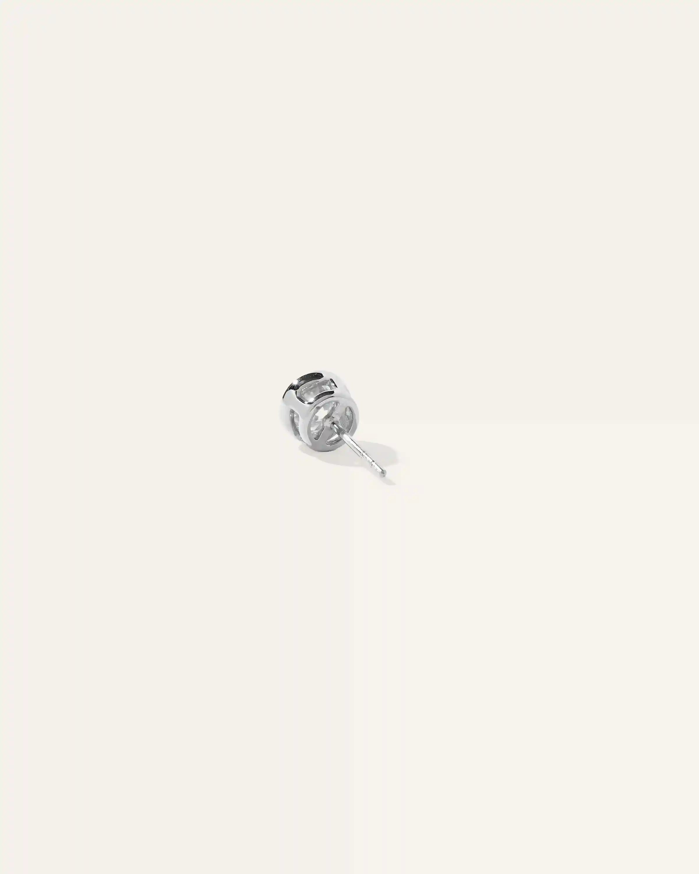 14K Gold Lab Grown Diamond Bezel Studs  - 2ctw
