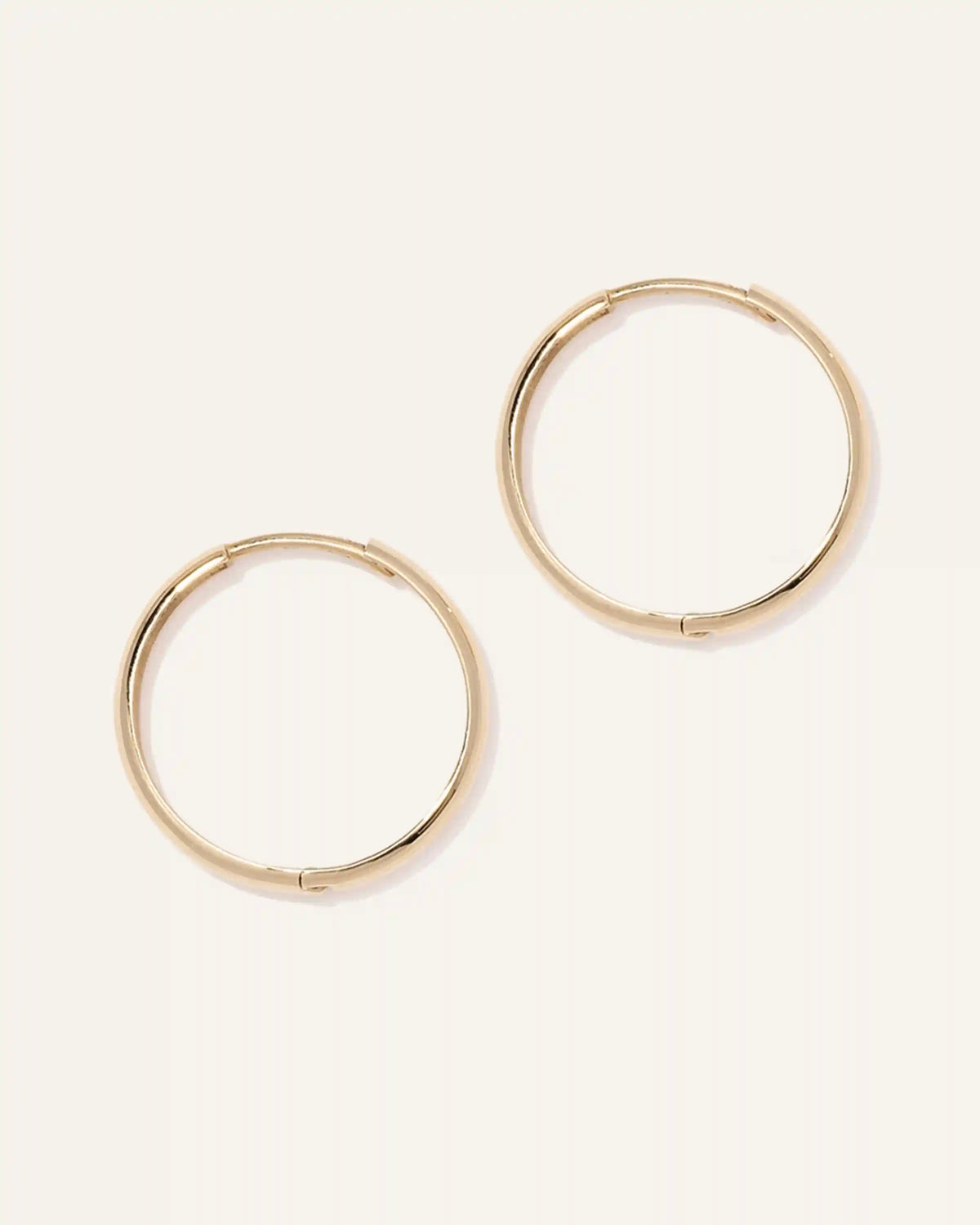 14K Gold Bold Hoops