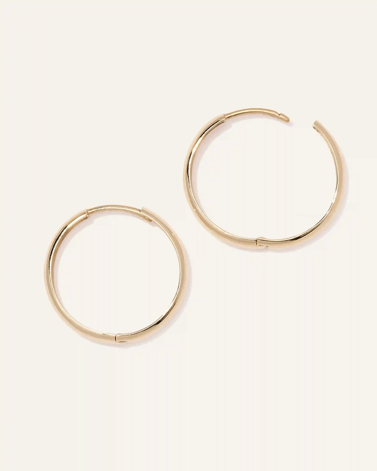 14K Gold Bold Hoops