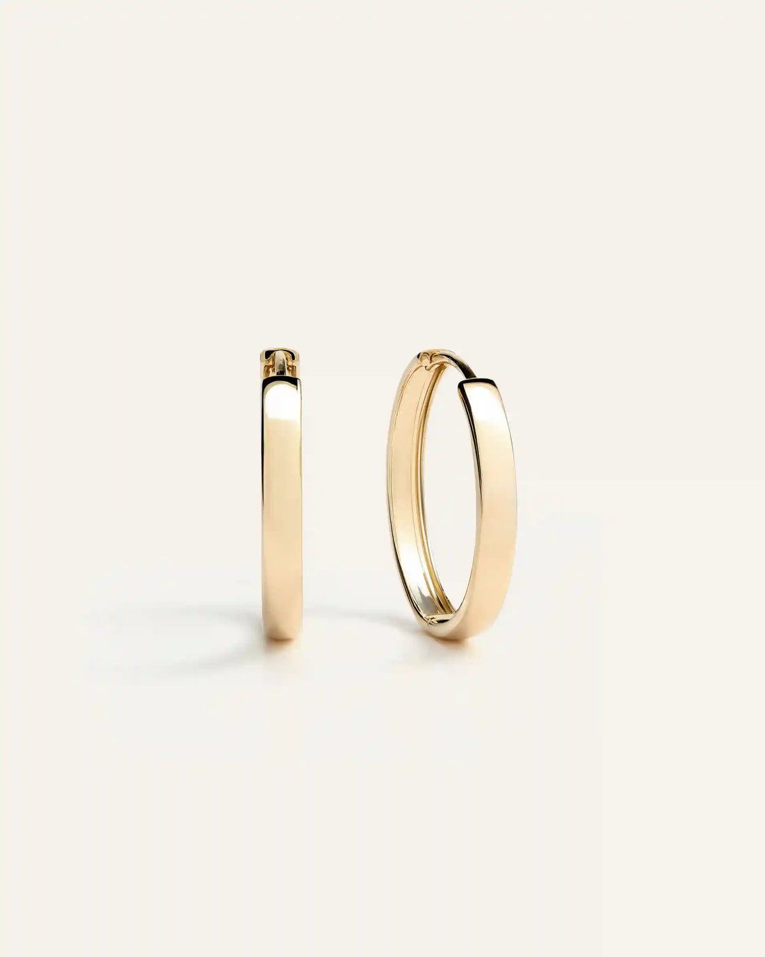 14K Gold Bold Hoops