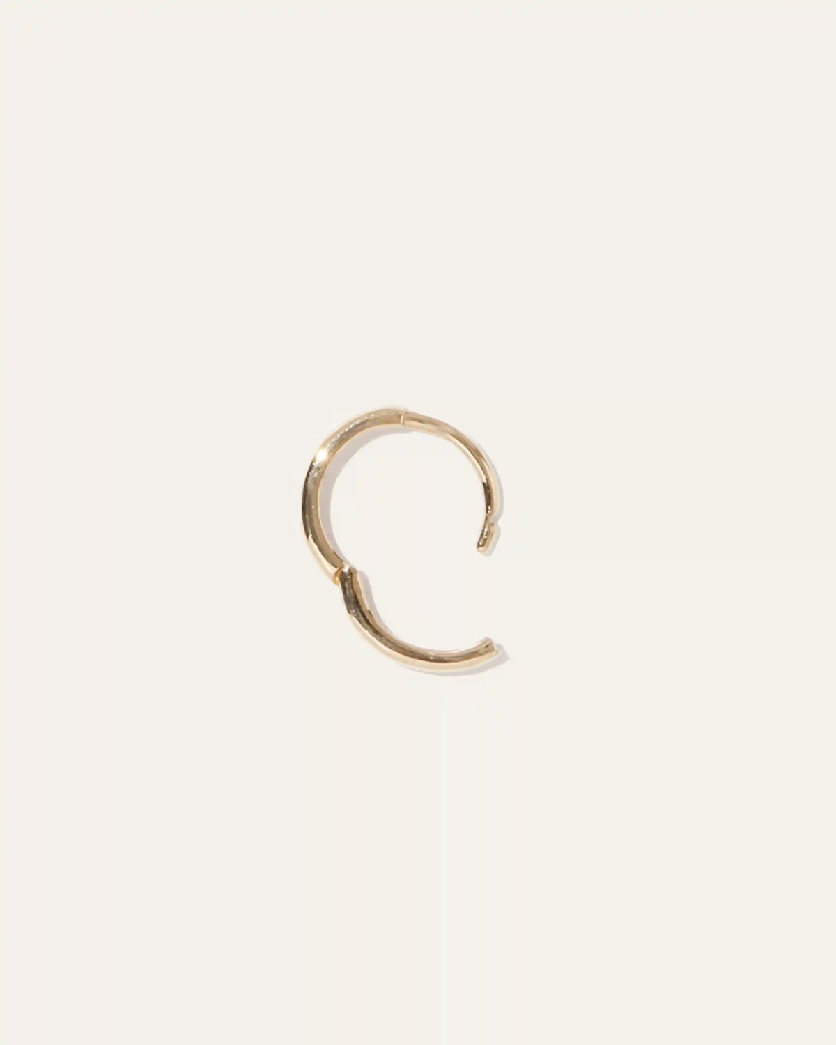14K Gold Second Piercing Tiny Huggie - Single