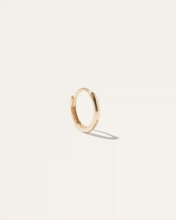 14K Gold Second Piercing Tiny Huggie - Pair