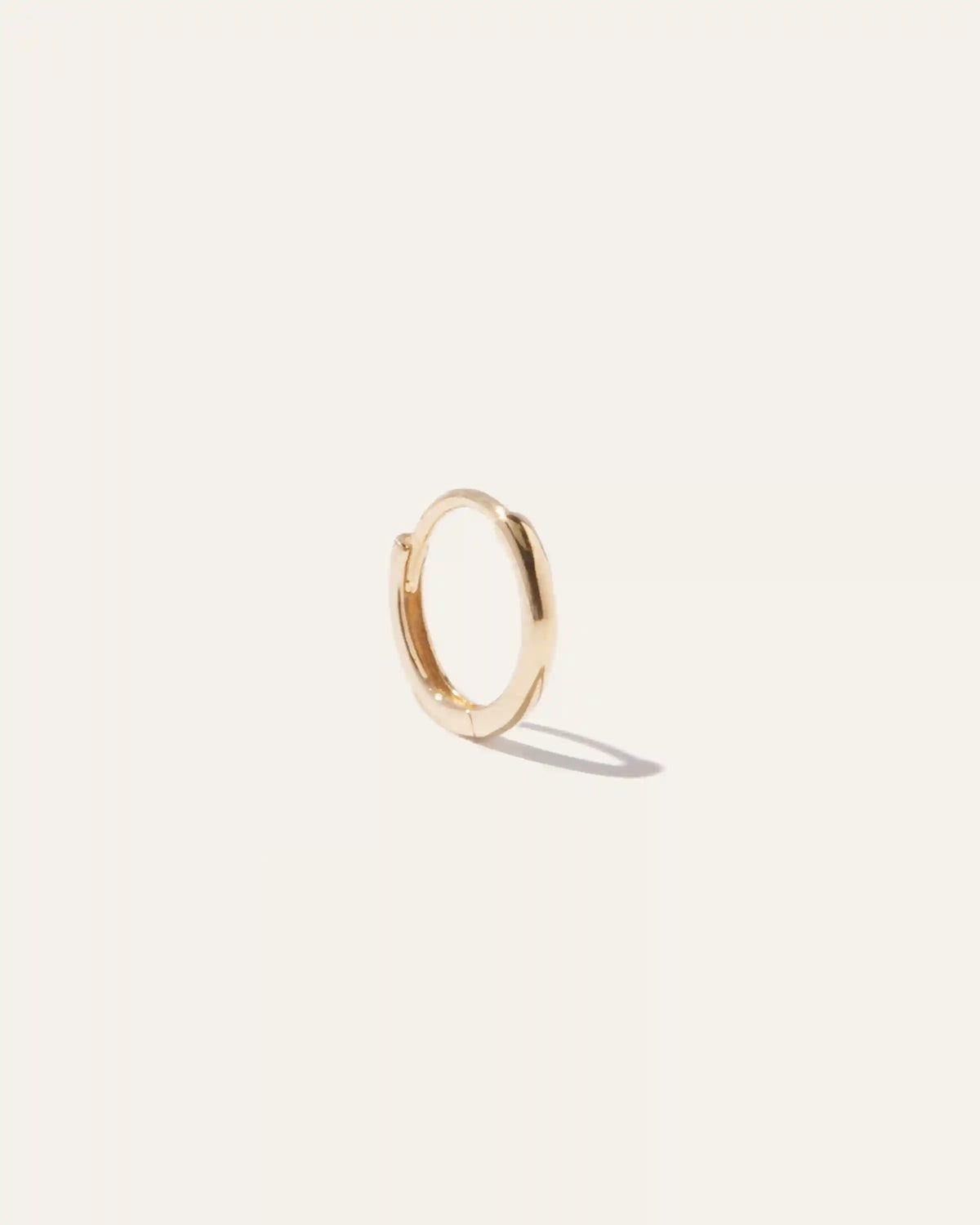 14K Gold Second Piercing Tiny Huggie - Single