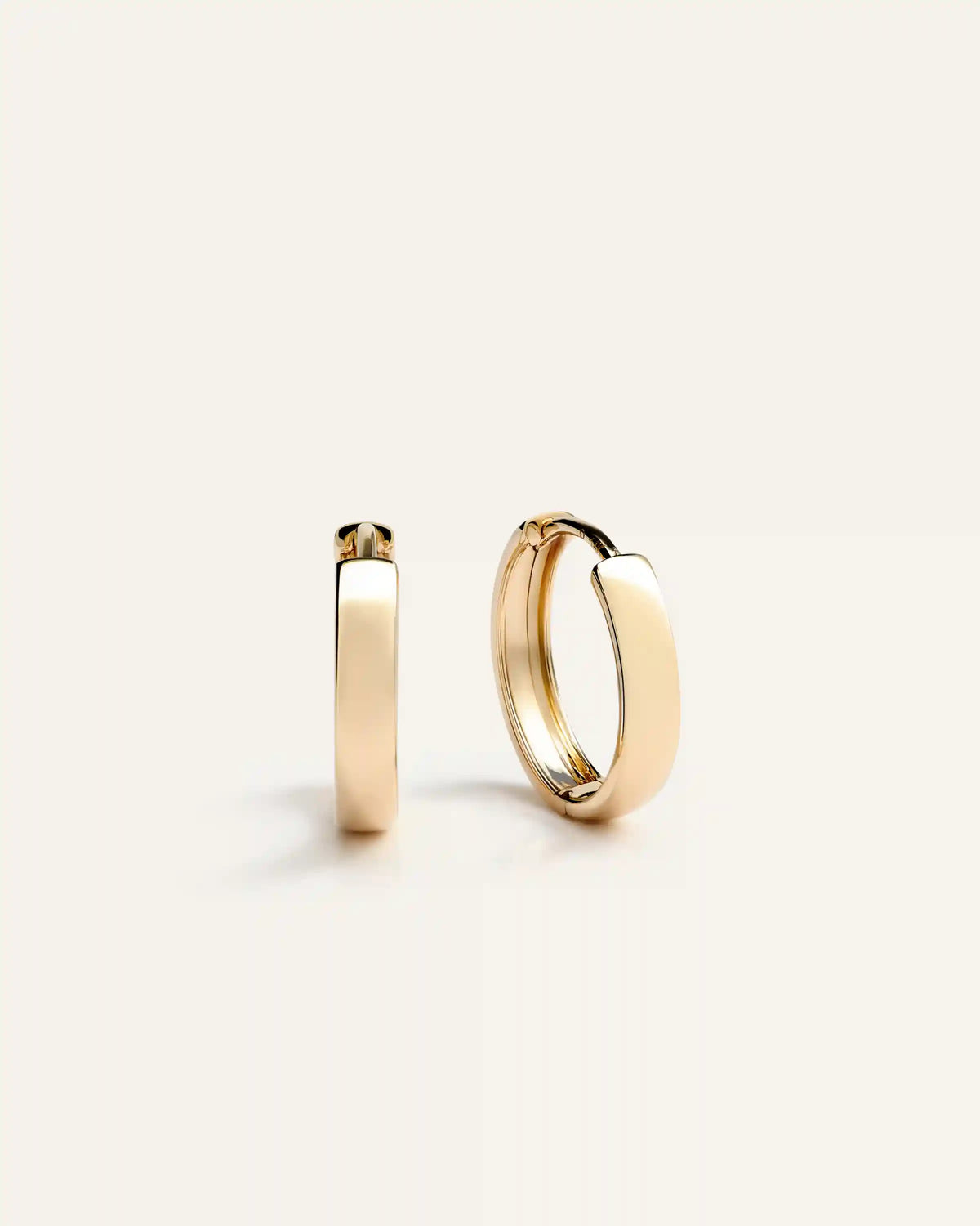14K Gold Bold Hoops