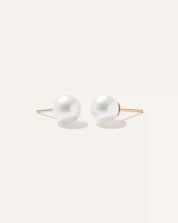 14K Gold Freshwater Cultured Pearl Studs