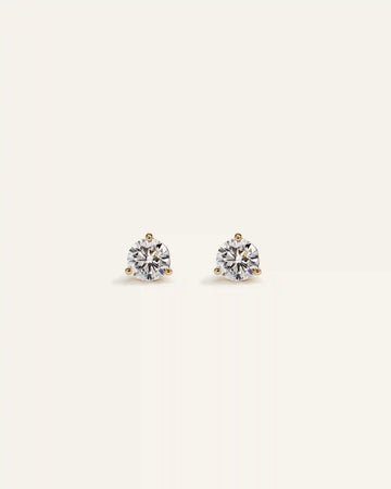 14K Gold Lab Grown Diamond Martini Studs - 0.50ctw
