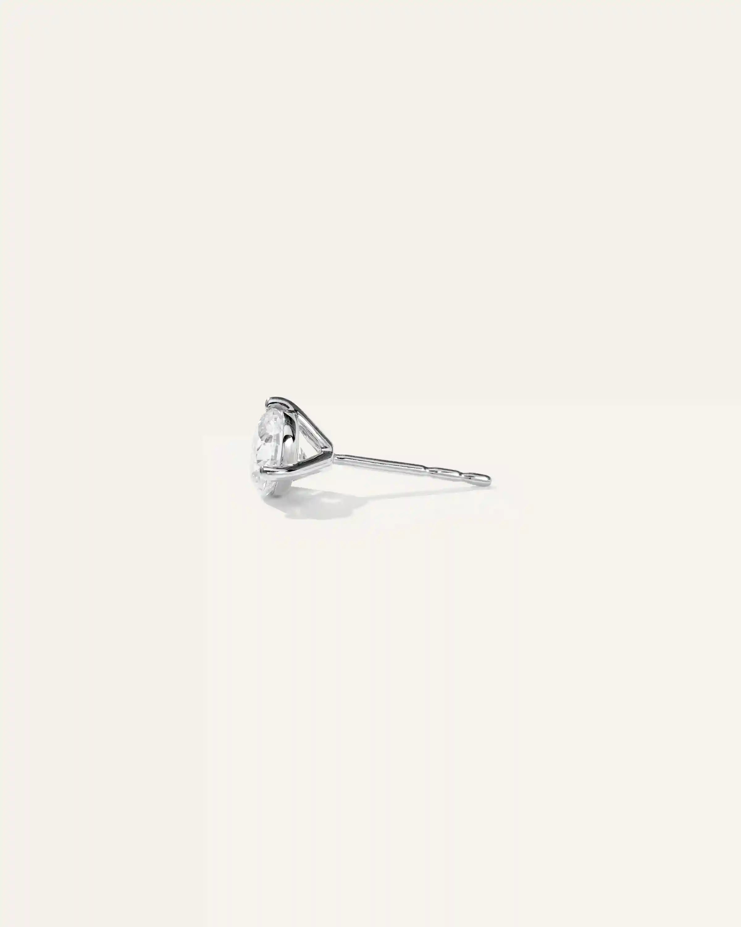 14K Gold Lab Grown Diamond Martini Studs - 1ctw