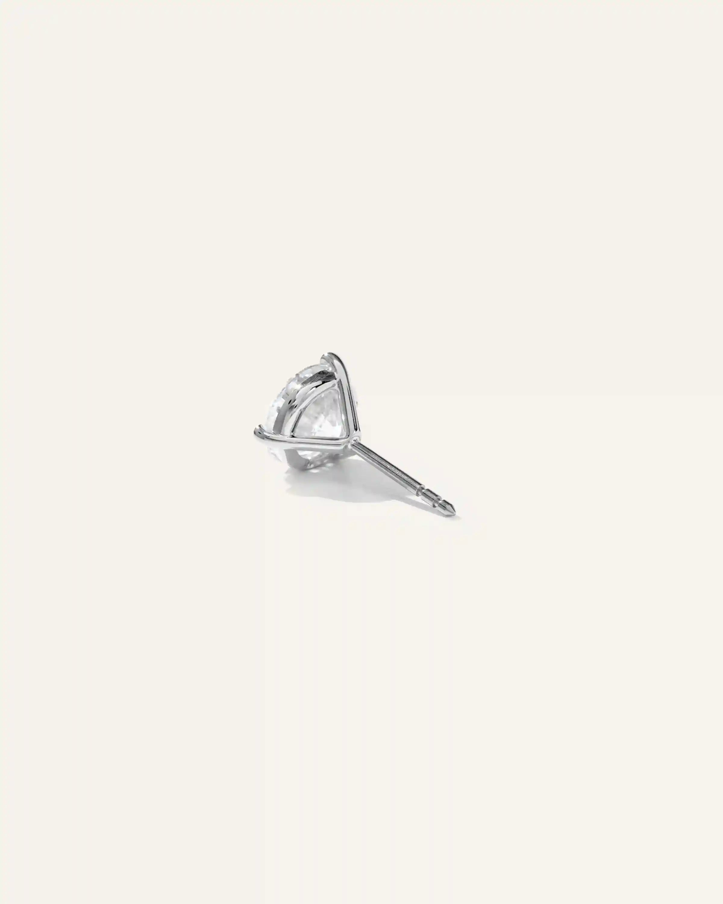14K Gold Lab Grown Diamond Martini Studs - 3ctw