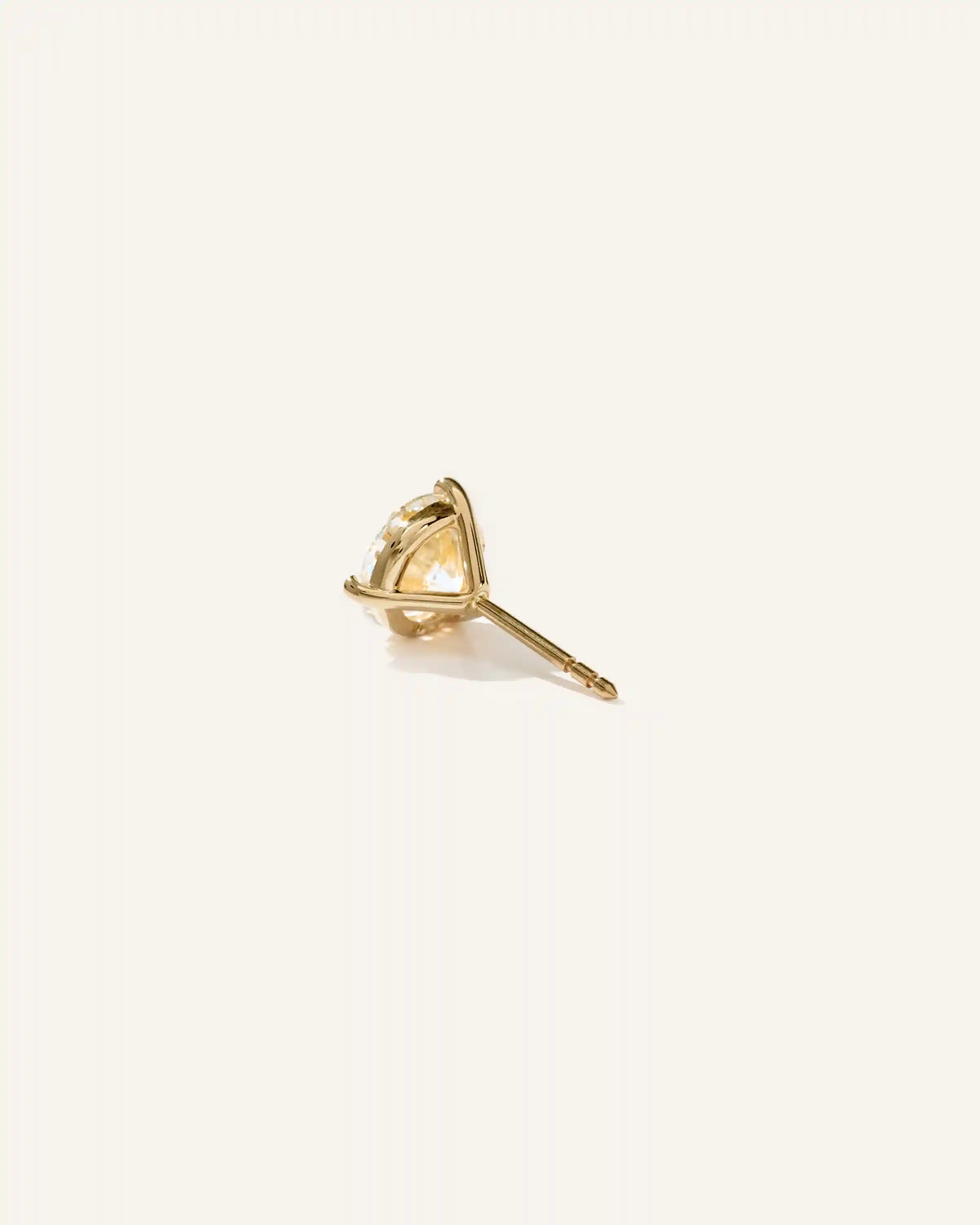 14K Gold Lab Grown Diamond Martini Studs - 3ctw