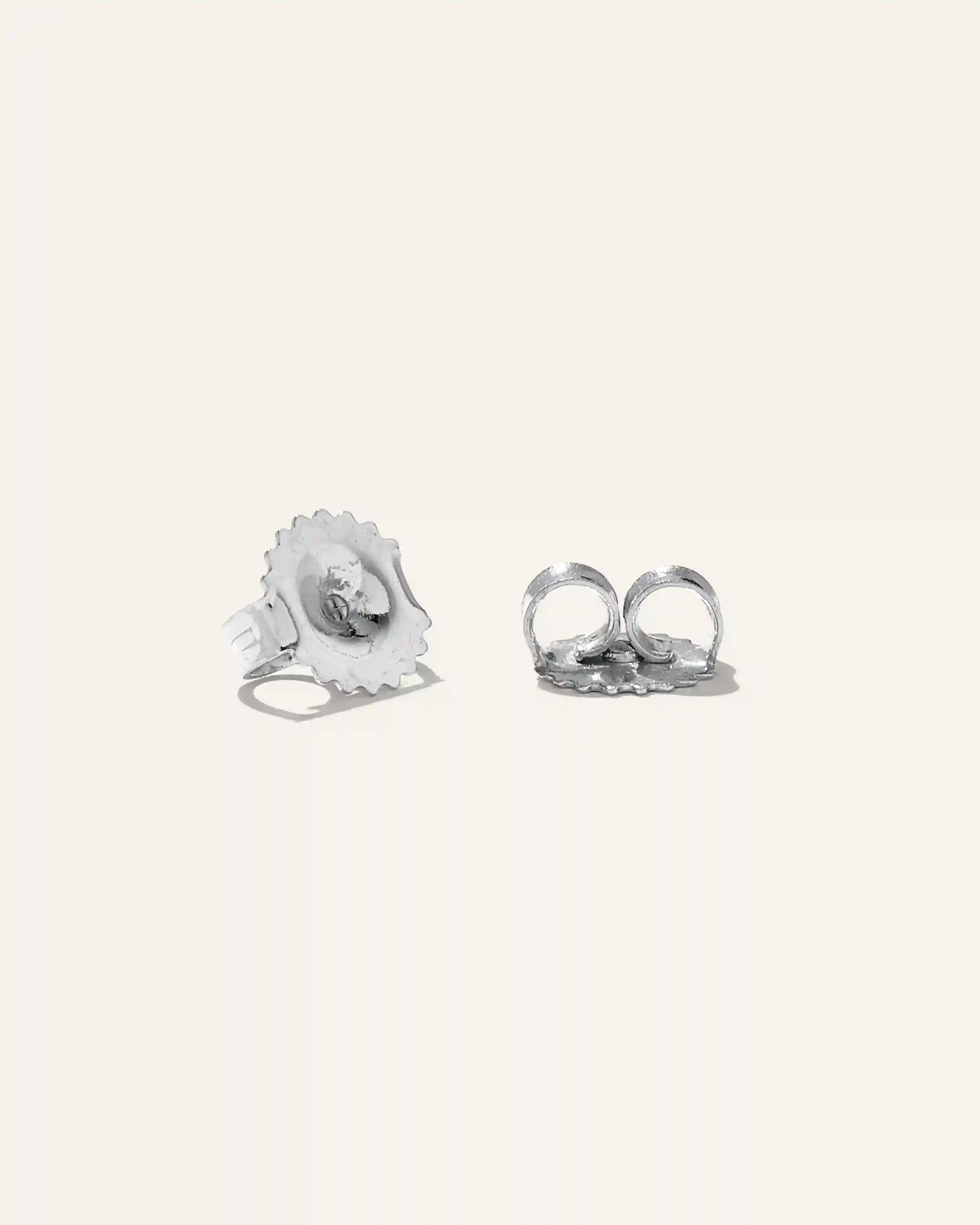 14K Gold Lab Grown Diamond Princess Solitaire Studs - 1ctw