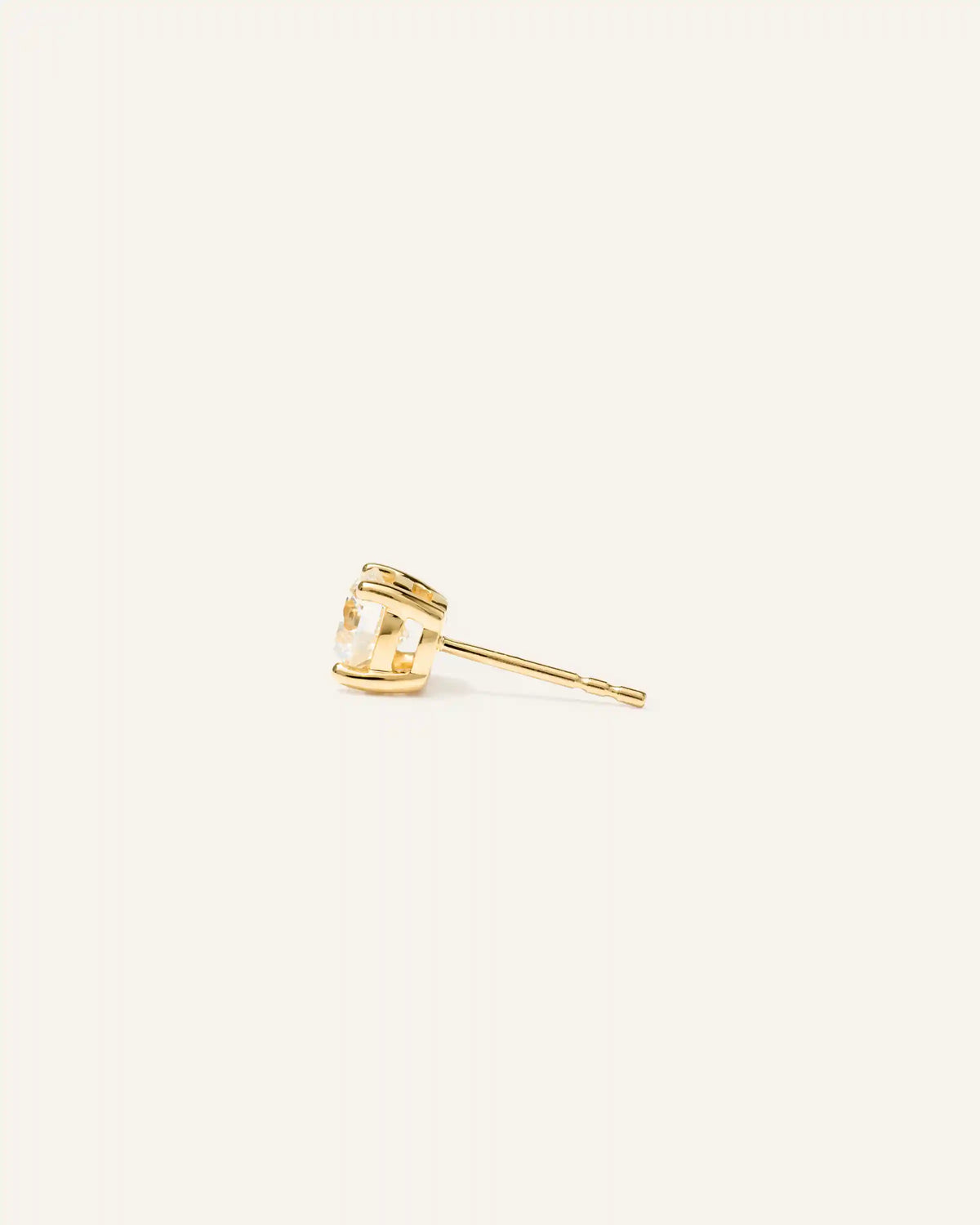 14K Gold Lab Grown Diamond Four-Prong Solitaire Studs - 1.5ctw