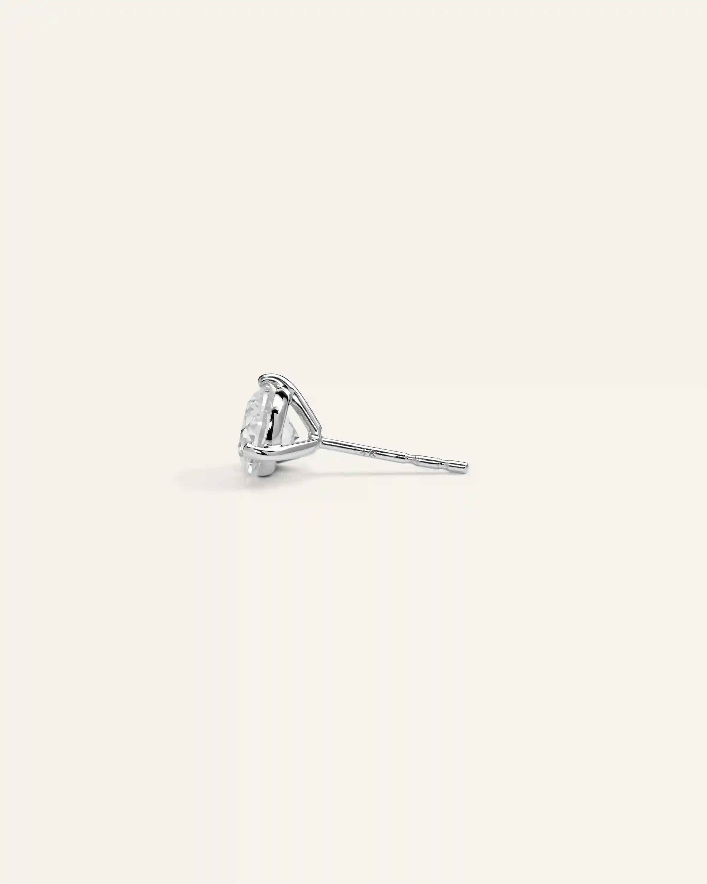 14K Gold Lab Grown Diamond Martini Studs - 1.5ctw