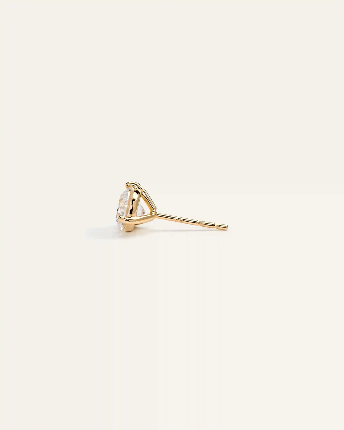 14K Gold Lab Grown Diamond Martini Studs - 1.5ctw