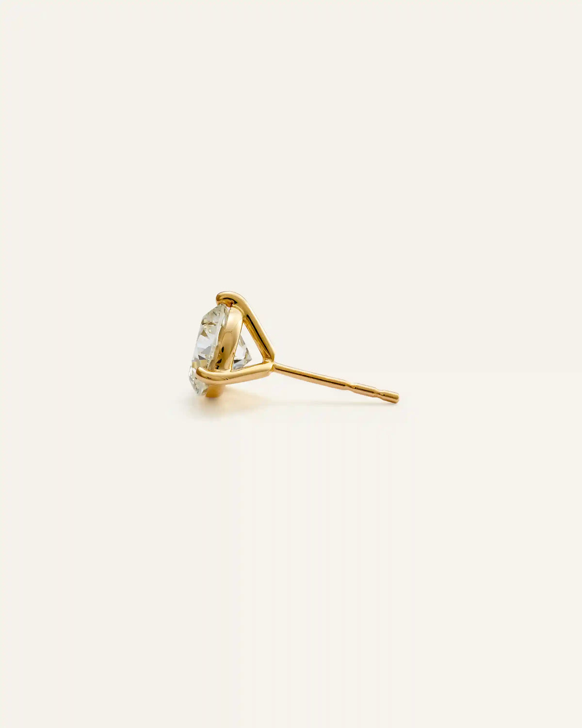 14K Gold Lab Grown Diamond Martini Studs - 2.5ctw