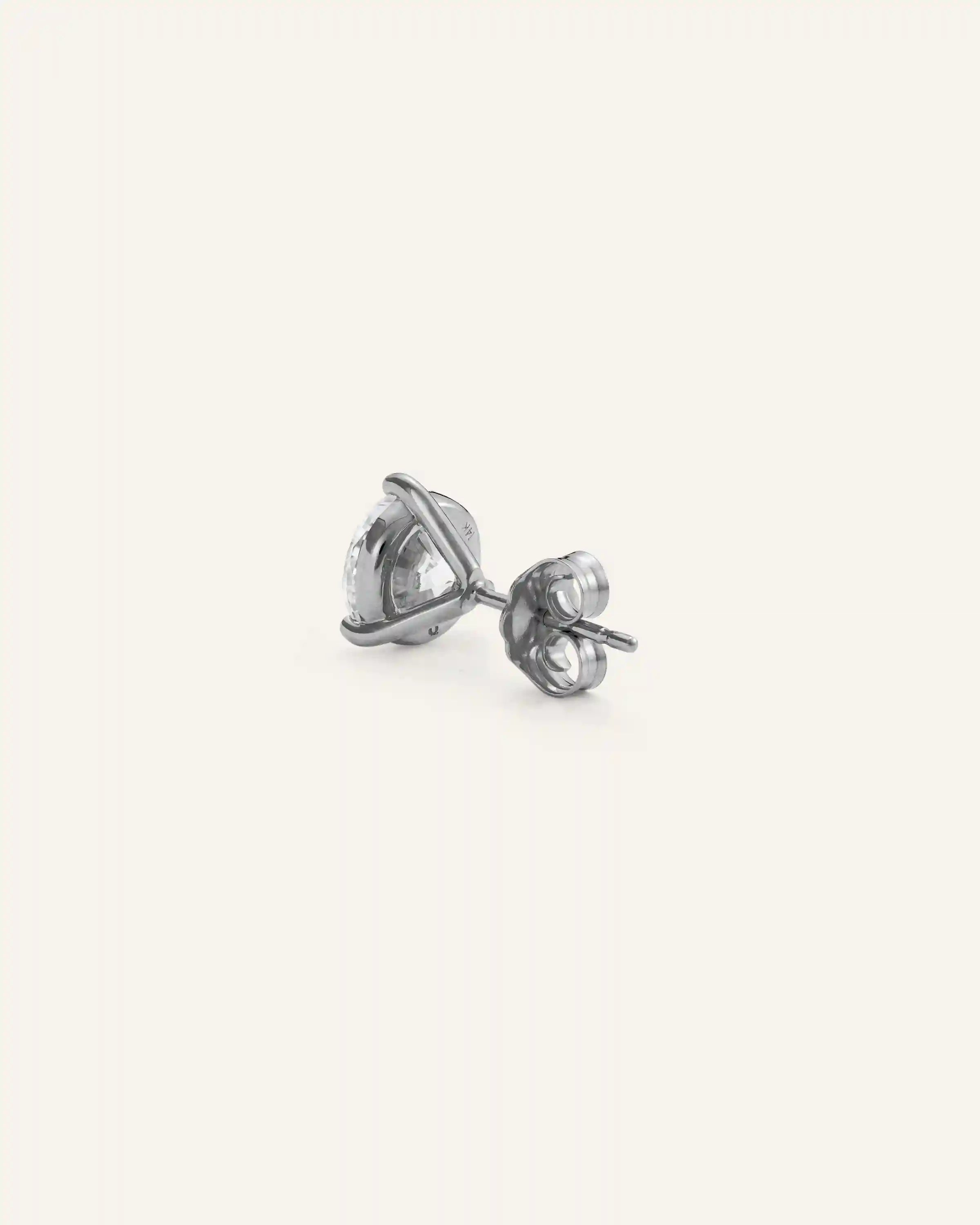 14K Gold Lab Grown Diamond Martini Studs - 2.5ctw
