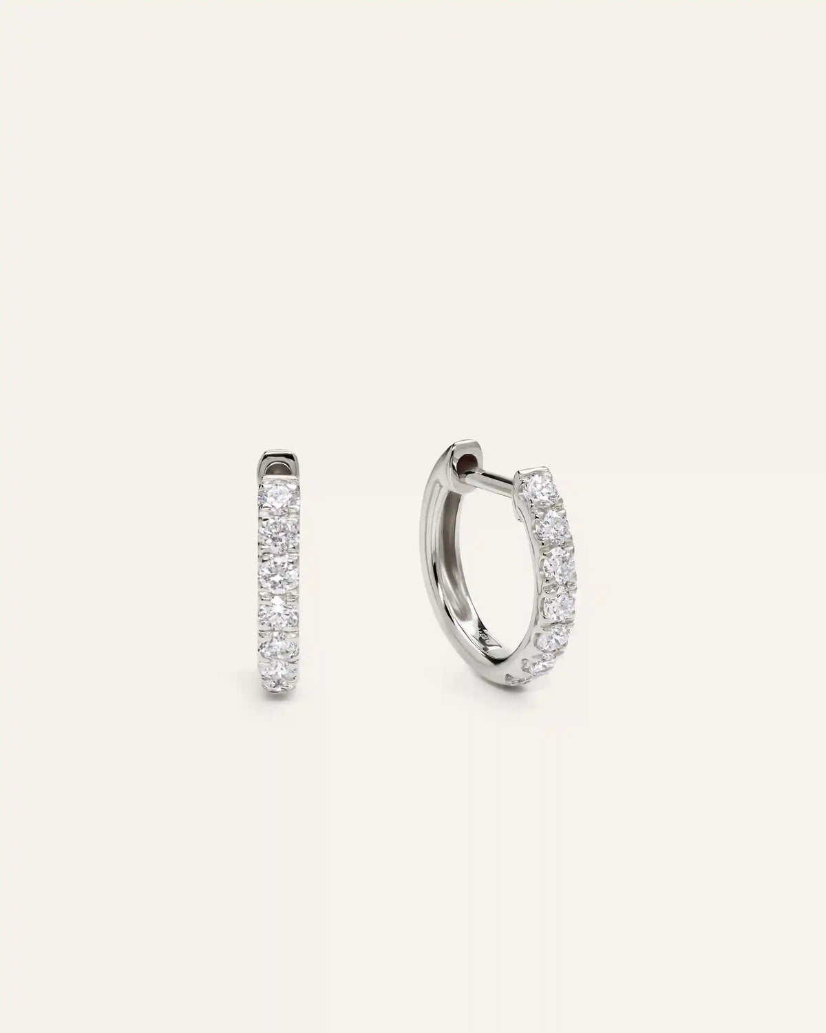 14K Gold Lab Grown Diamond Huggies