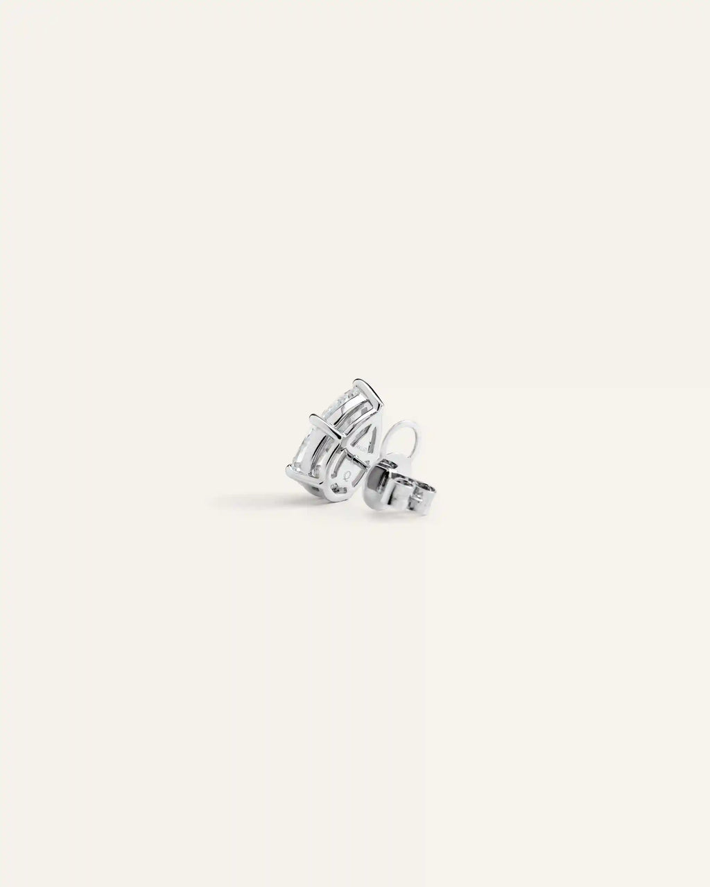 14K Gold Lab Grown Diamond Statement Pear Studs - 6ctw