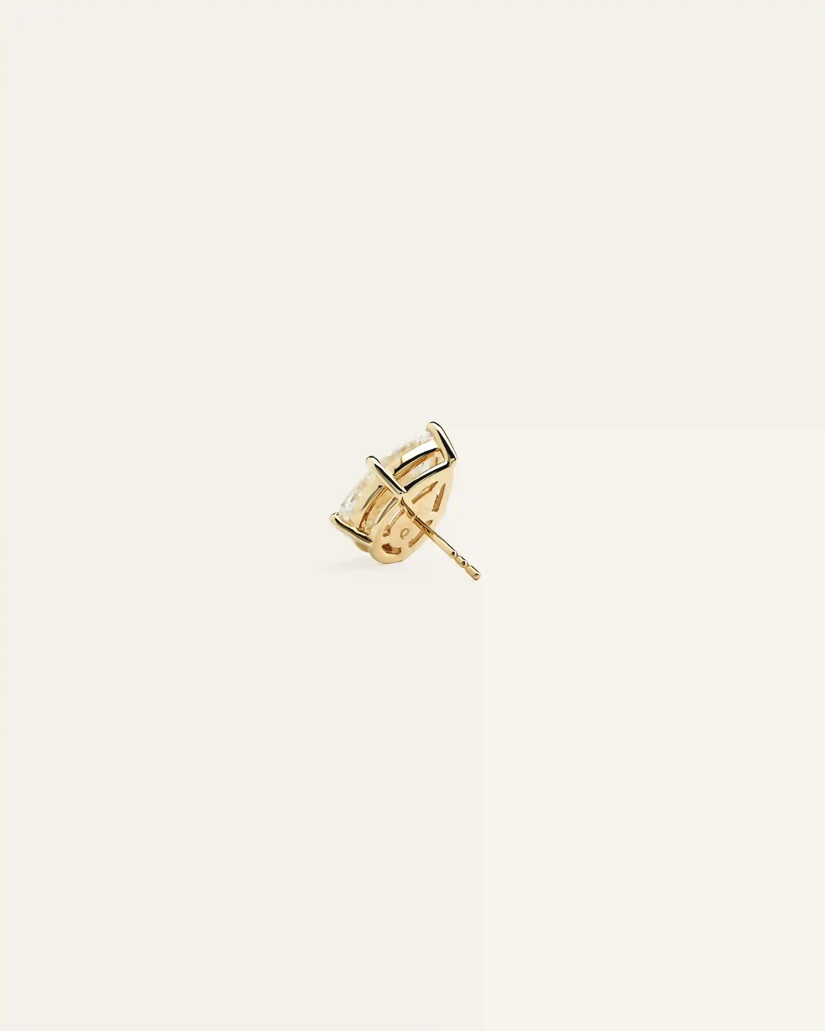 14K Gold Lab Grown Diamond Statement Pear Studs - 10ctw