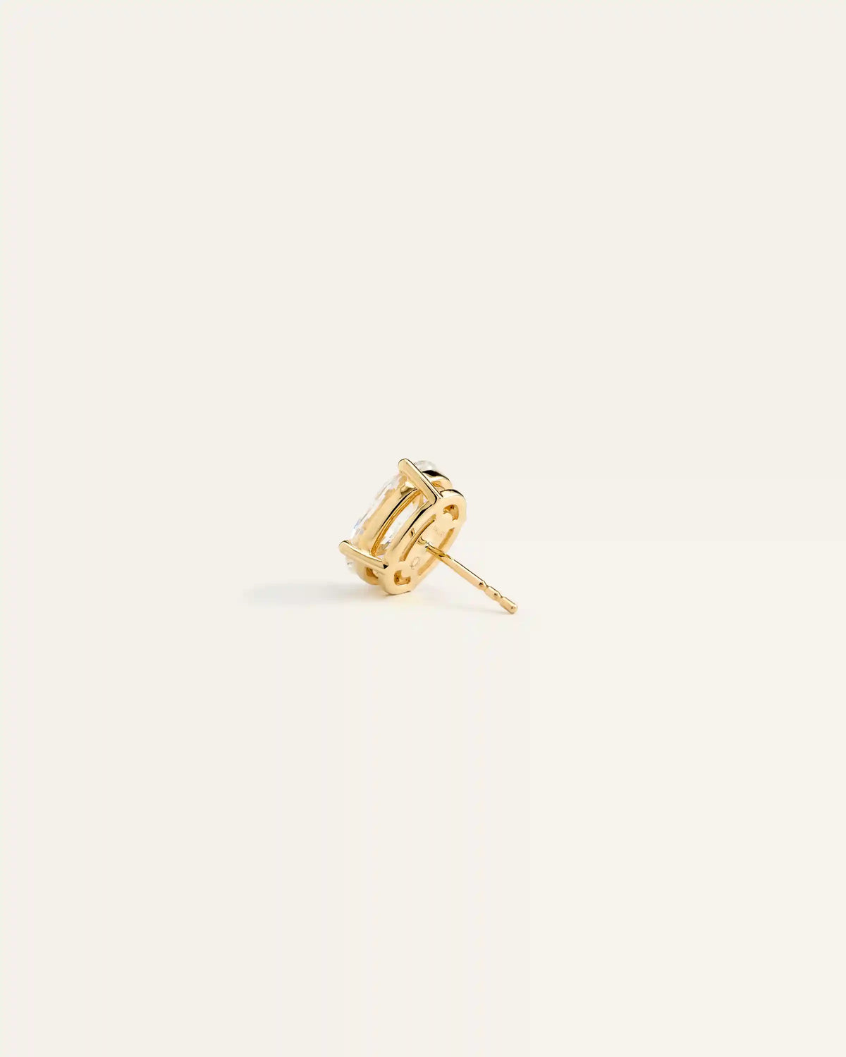 14K Gold Lab Grown Diamond Statement Oval Studs - 6ctw