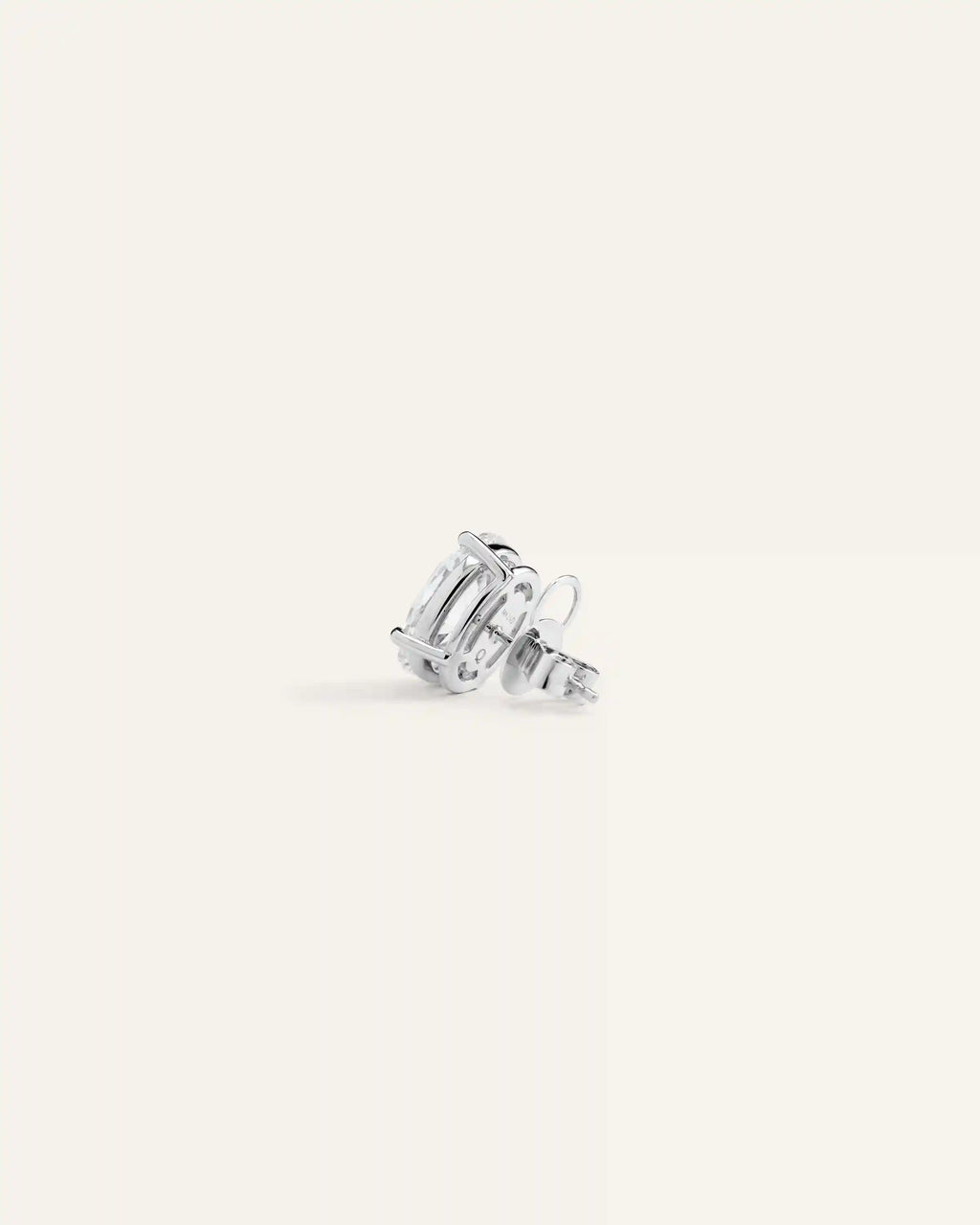 14K Gold Lab Grown Diamond Statement Oval Studs - 8ctw