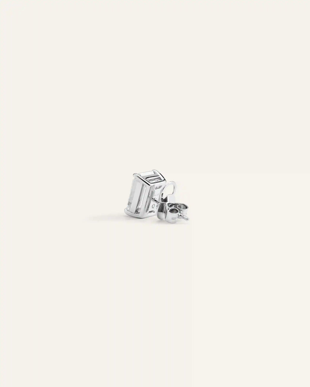 14K Gold Lab Grown Diamond Statement Emerald Studs - 8ctw
