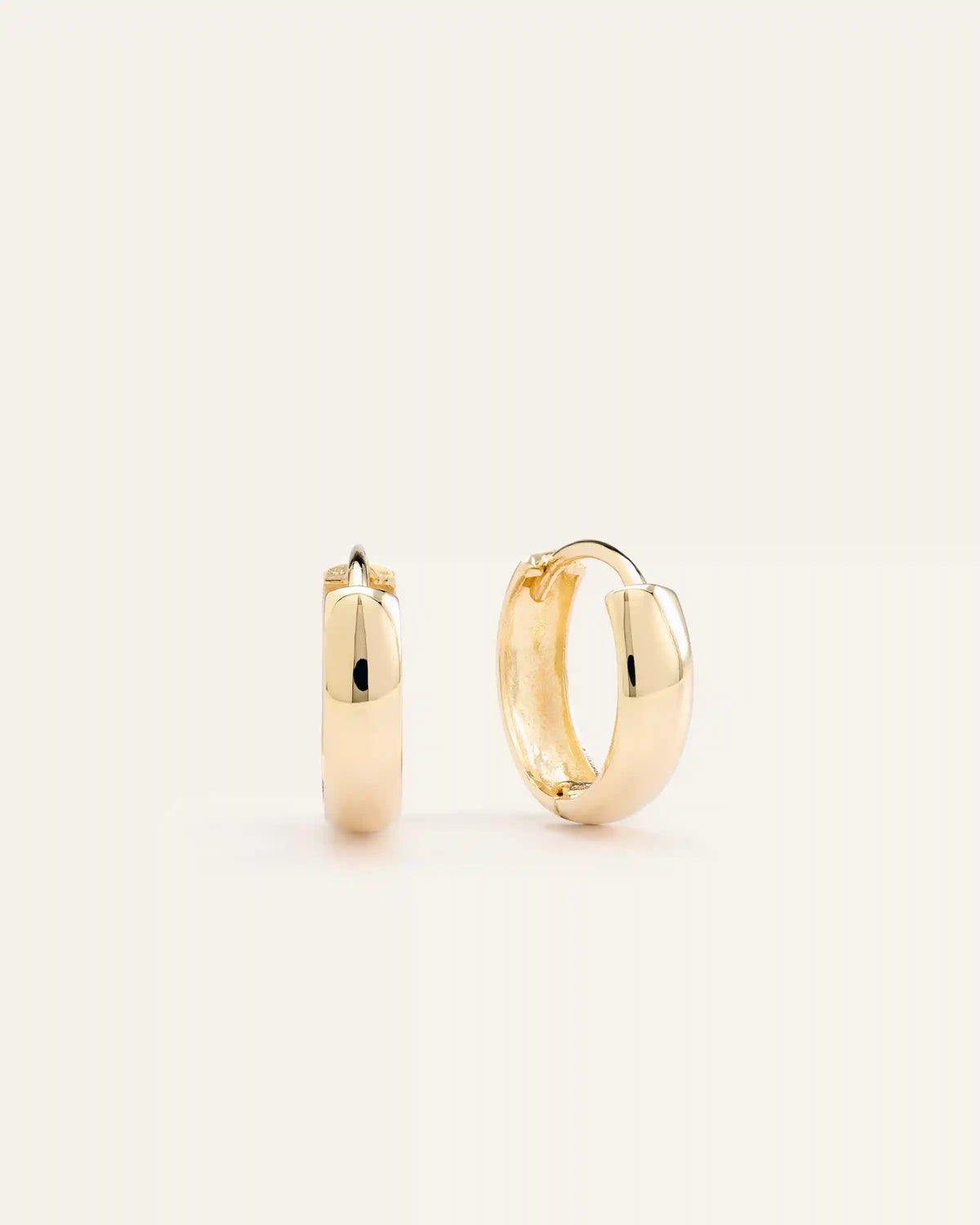 14K Gold Bold Hoops