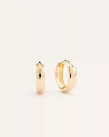 14K Gold Bold Hoops