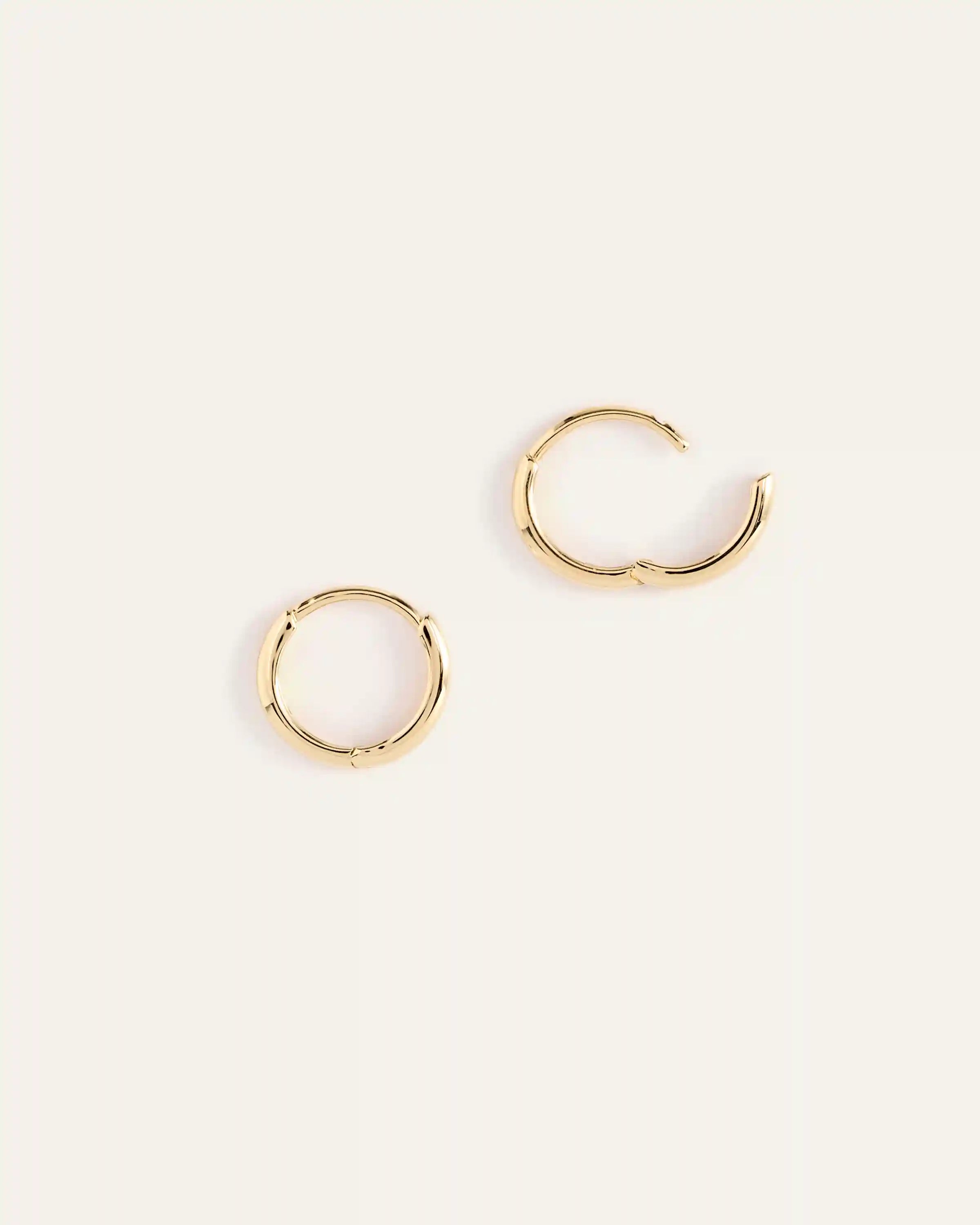 14K Gold Bold Hoops