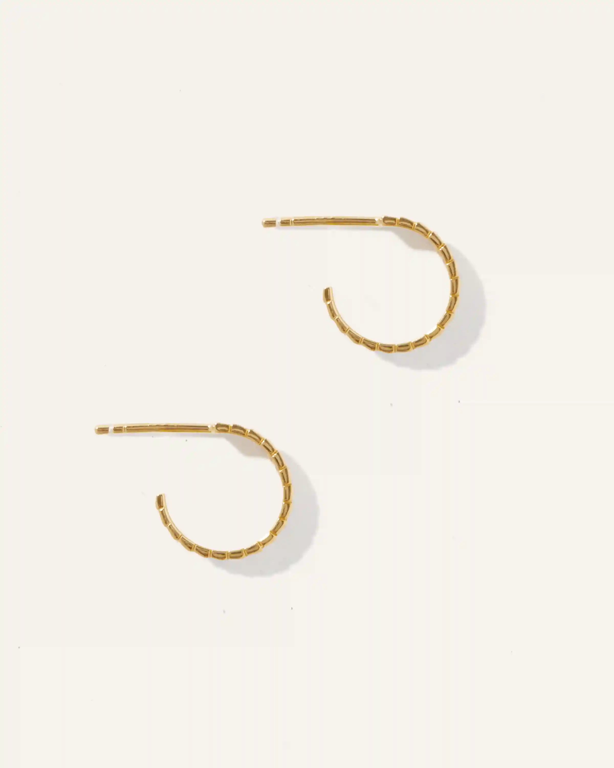 Ridge Half Huggie Hoops