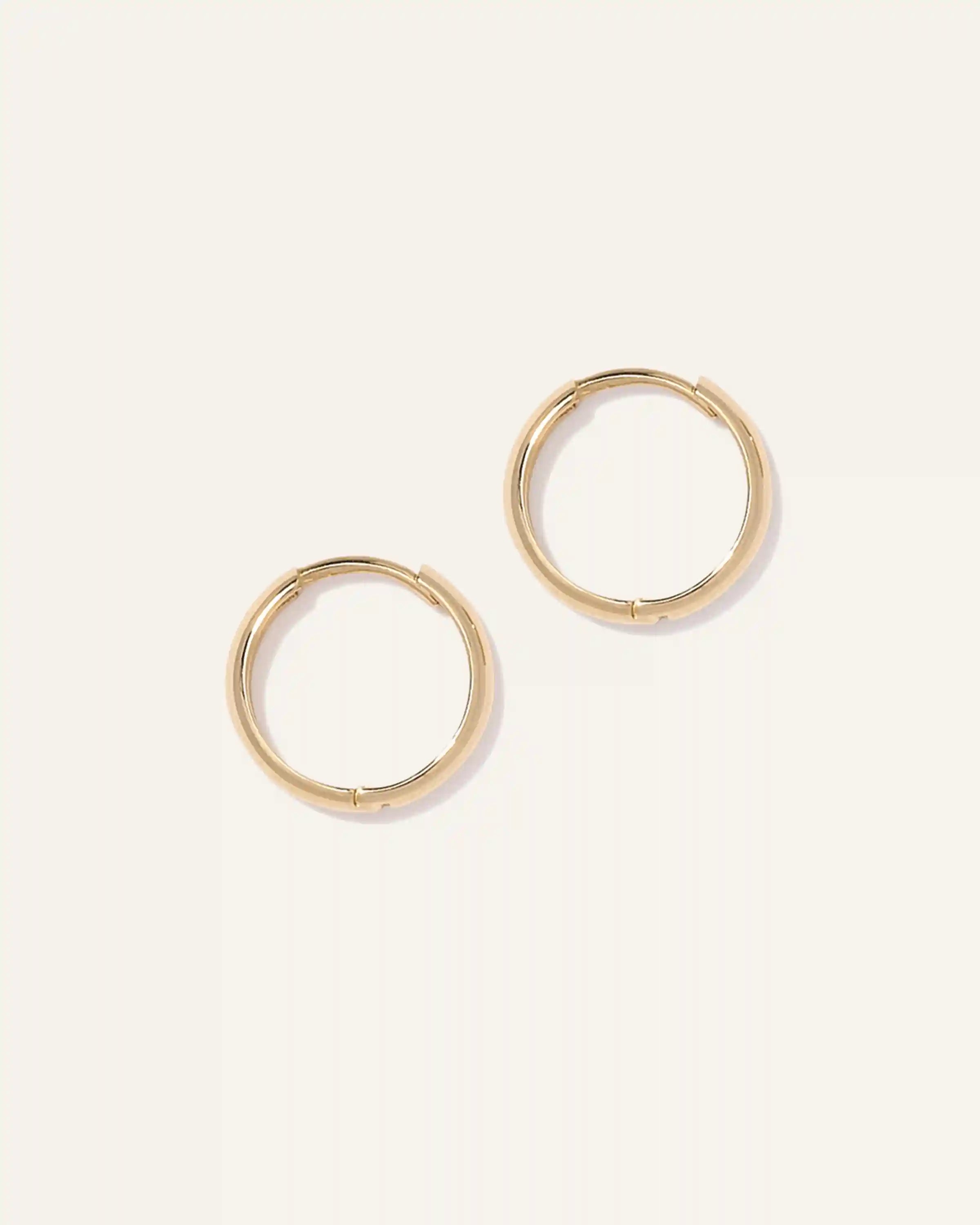 14K Gold Bold Hoops