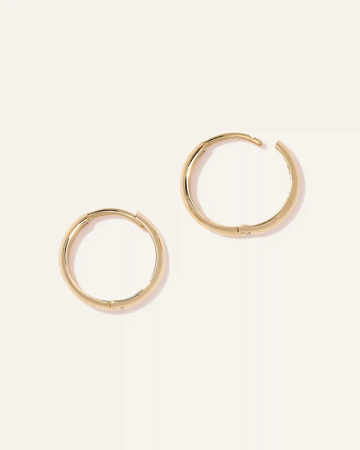 14K Gold Bold Hoops